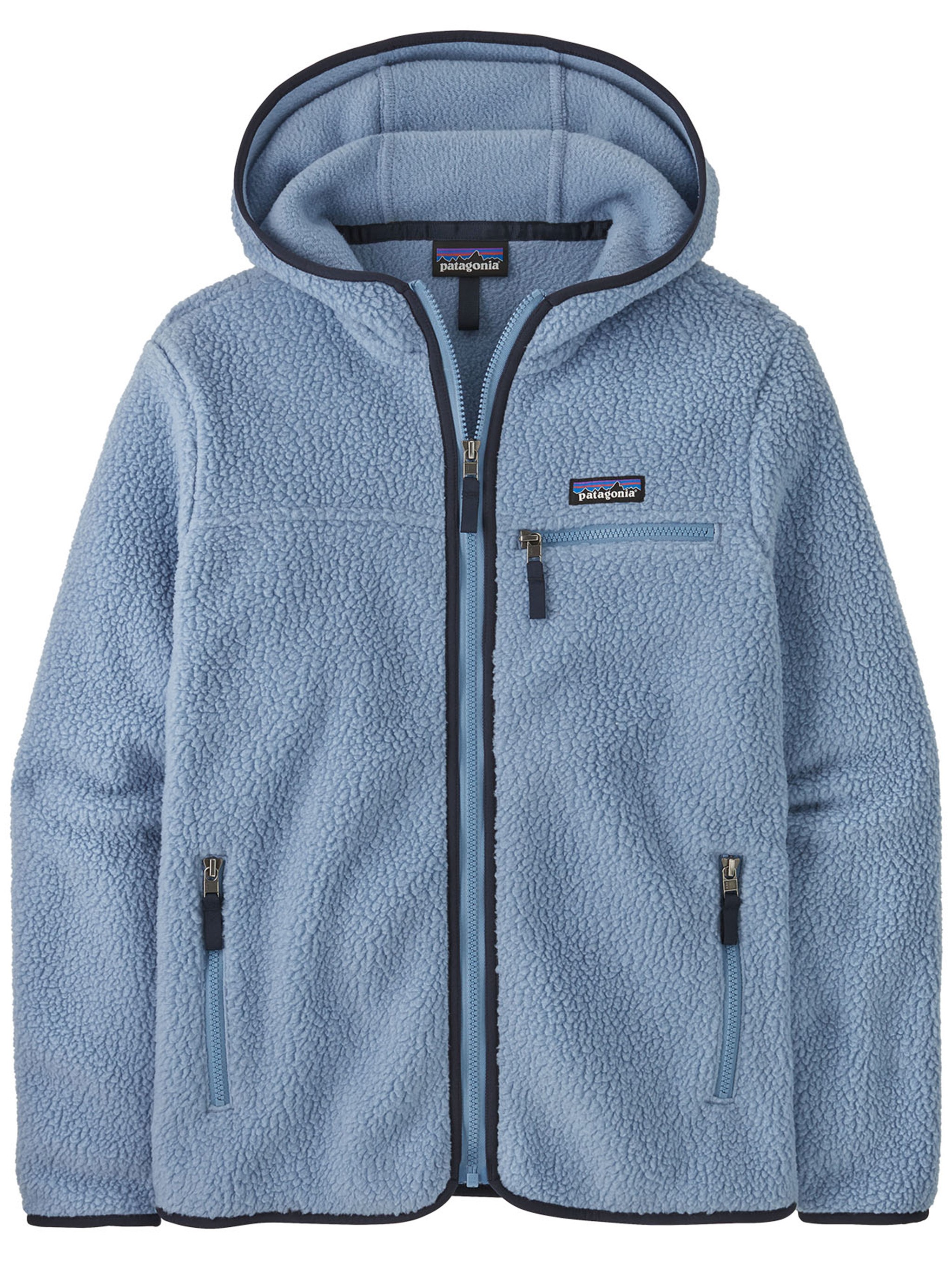 Patagonia Retro Pile Hoody In Blue