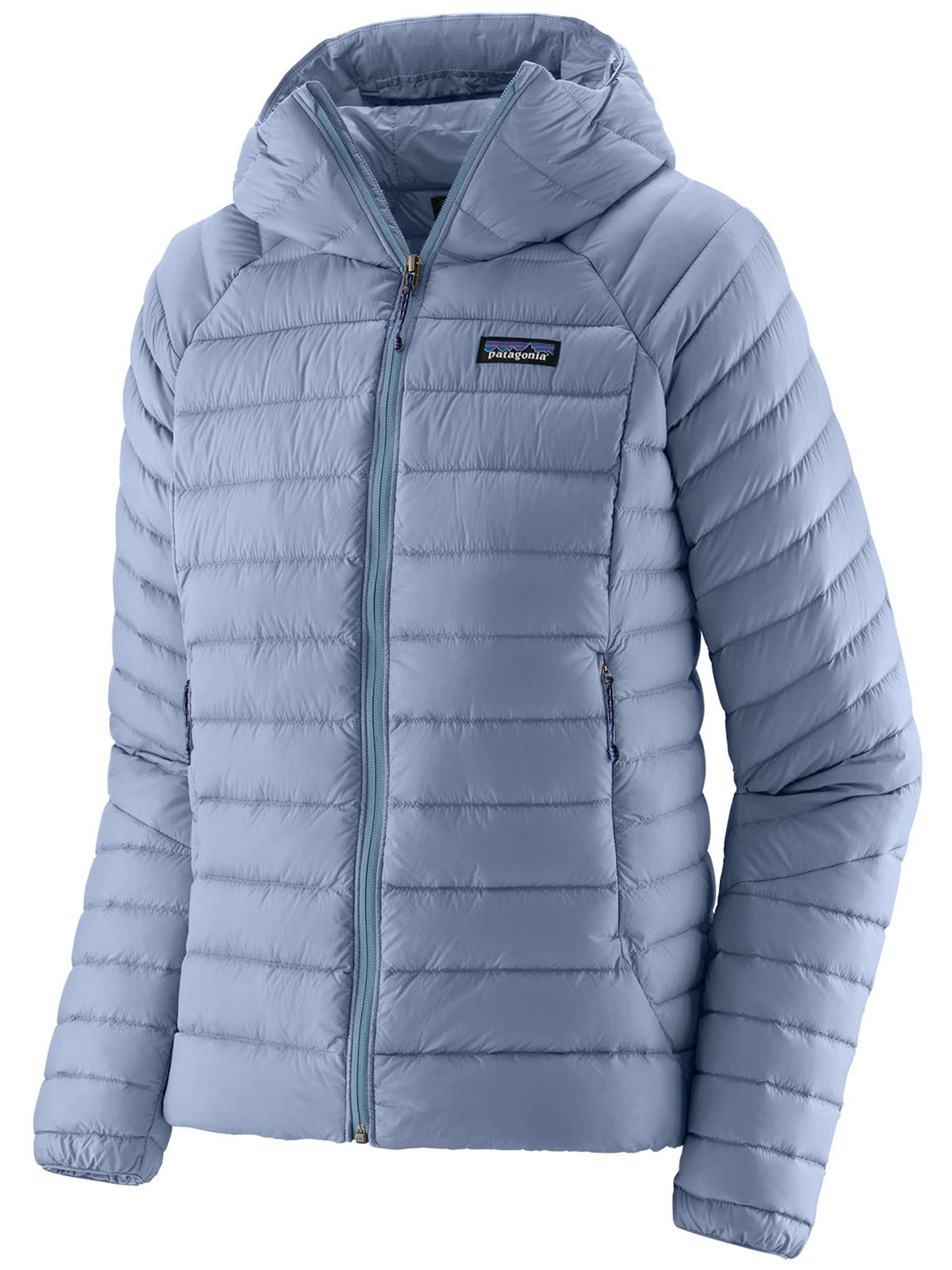 Patagonia Down Sweater Hoody In Blue