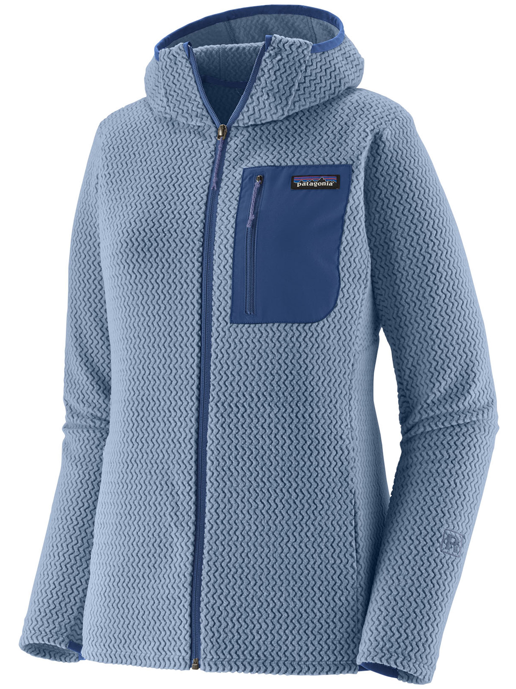 Patagonia R1 Air Full-zip Hoody In Blue