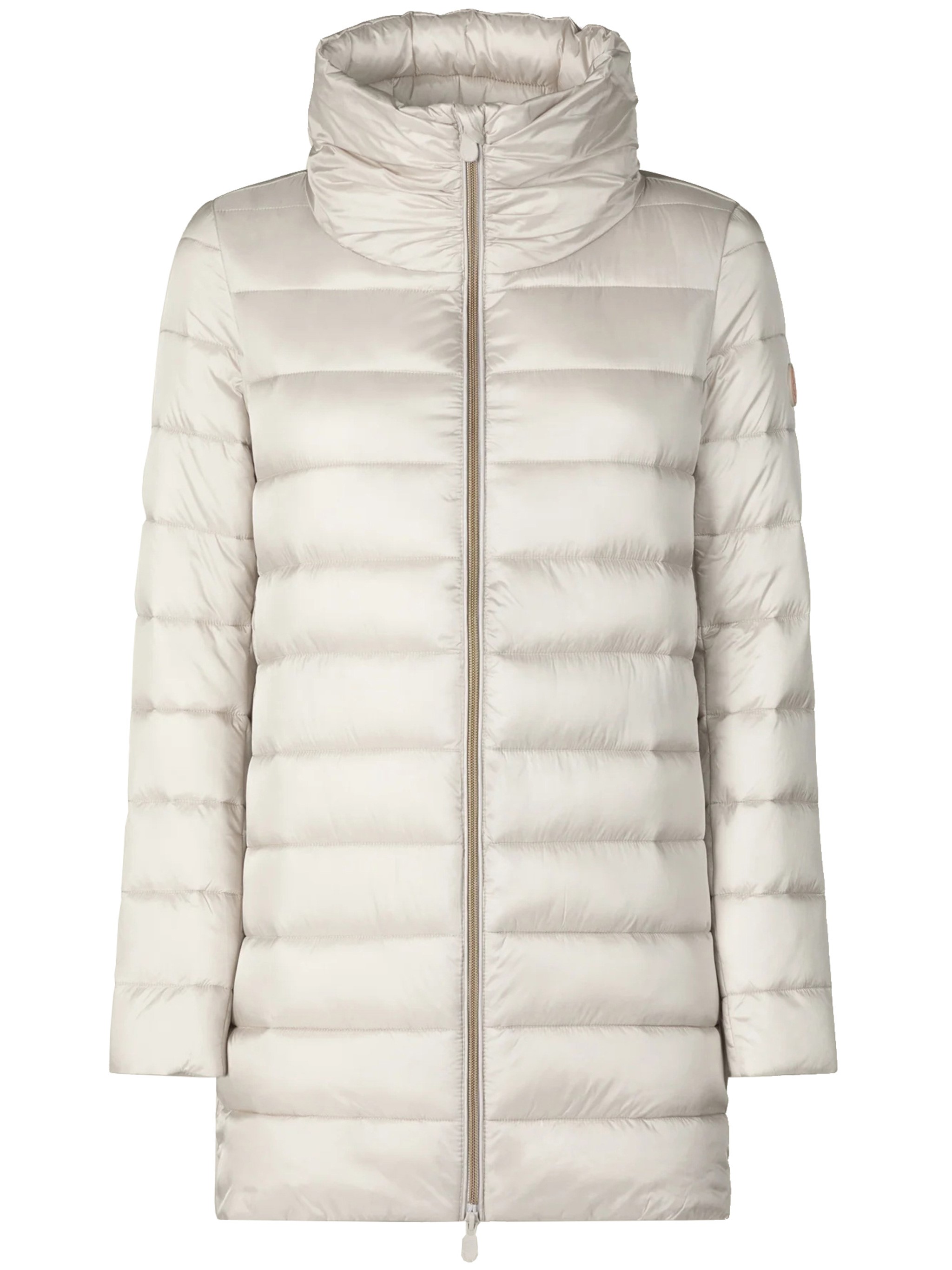 Save The Duck Quilted Stand-neck Puffer Jacket In White