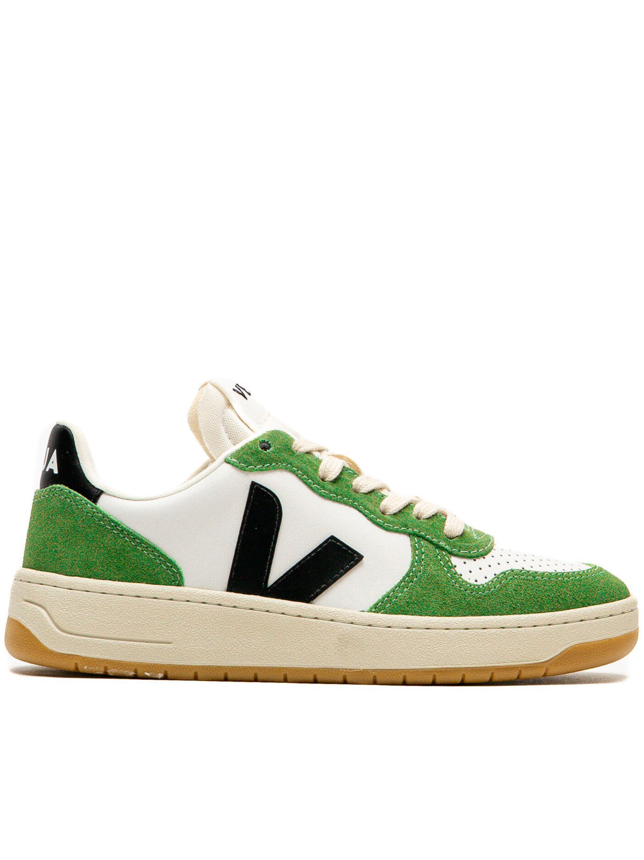 Veja Leather Sneakers Contrast Stitching In Multi