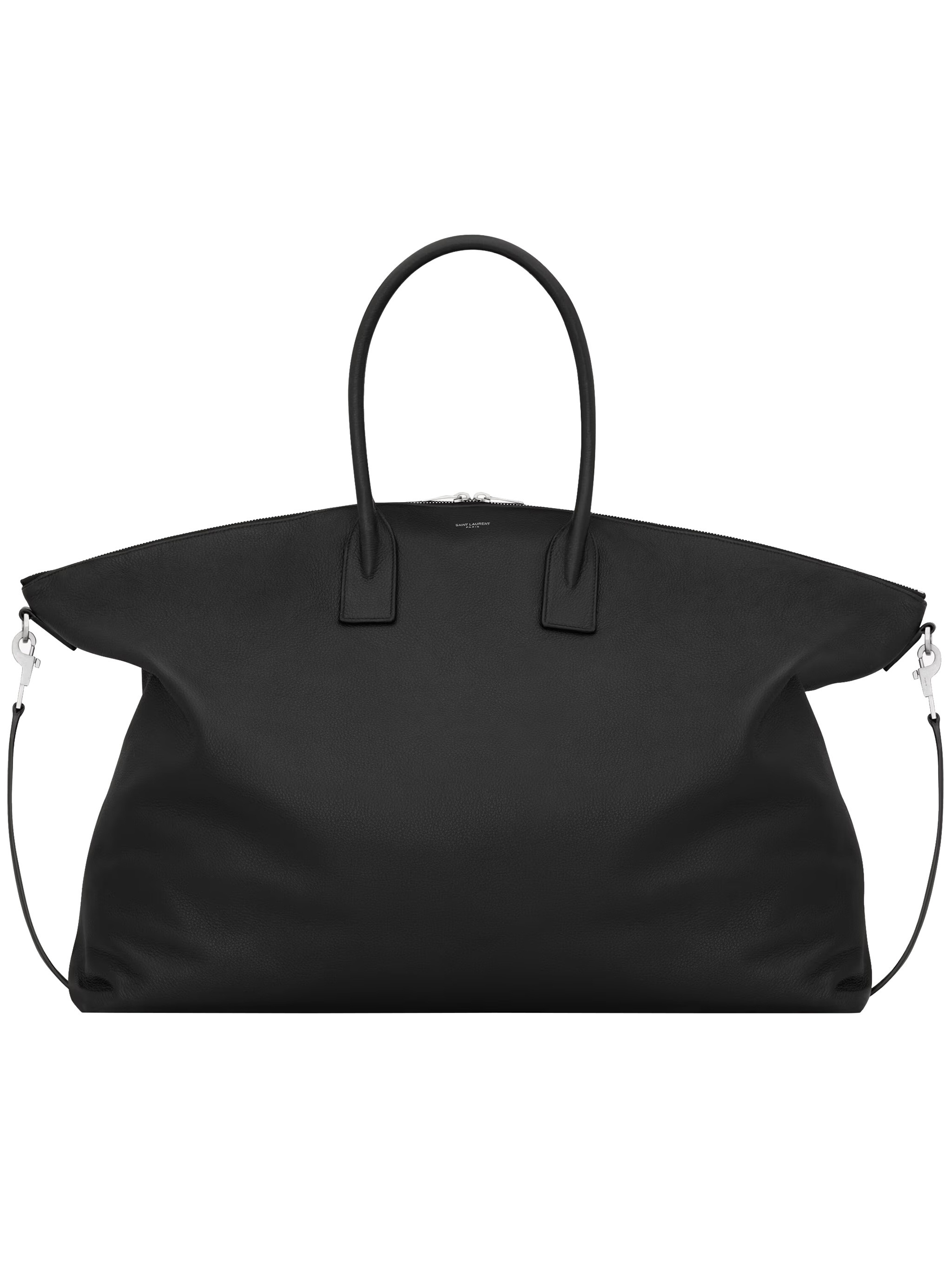 Saint Laurent Bowling Bag With Detachable Shoulder Strap In Black