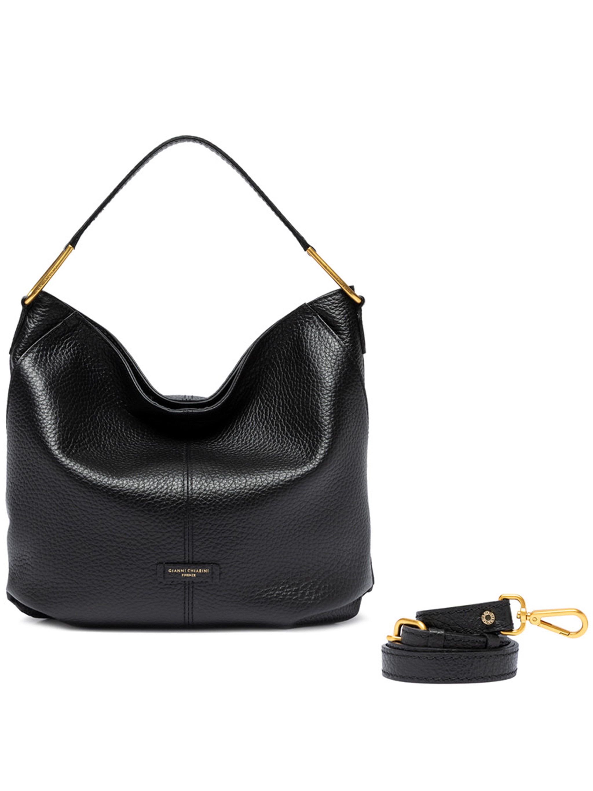 Gianni Chiarini Natasha Textured Leather Shoulder Bag