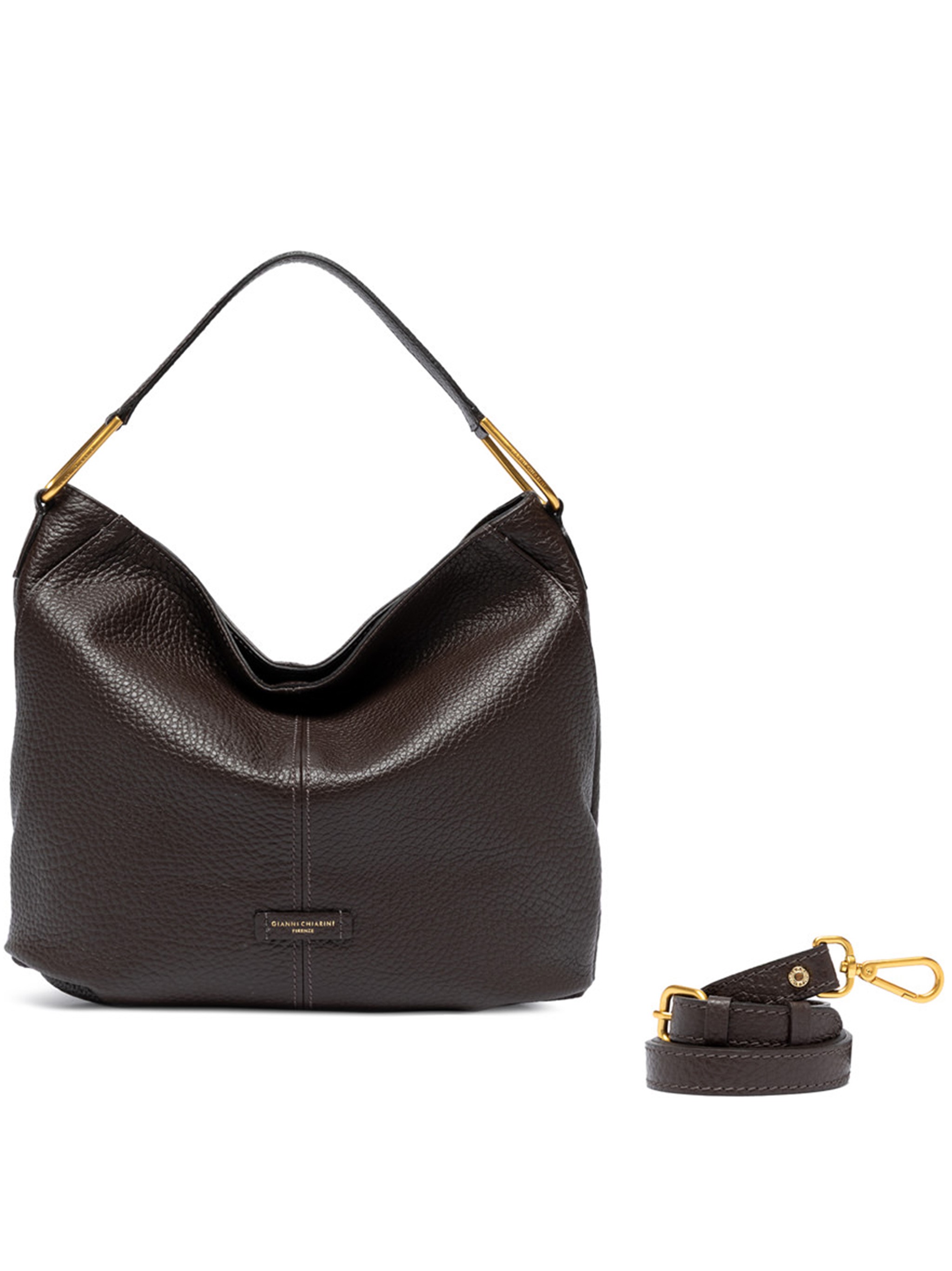 Gianni Chiarini Natasha Textured Leather Shoulder Bag