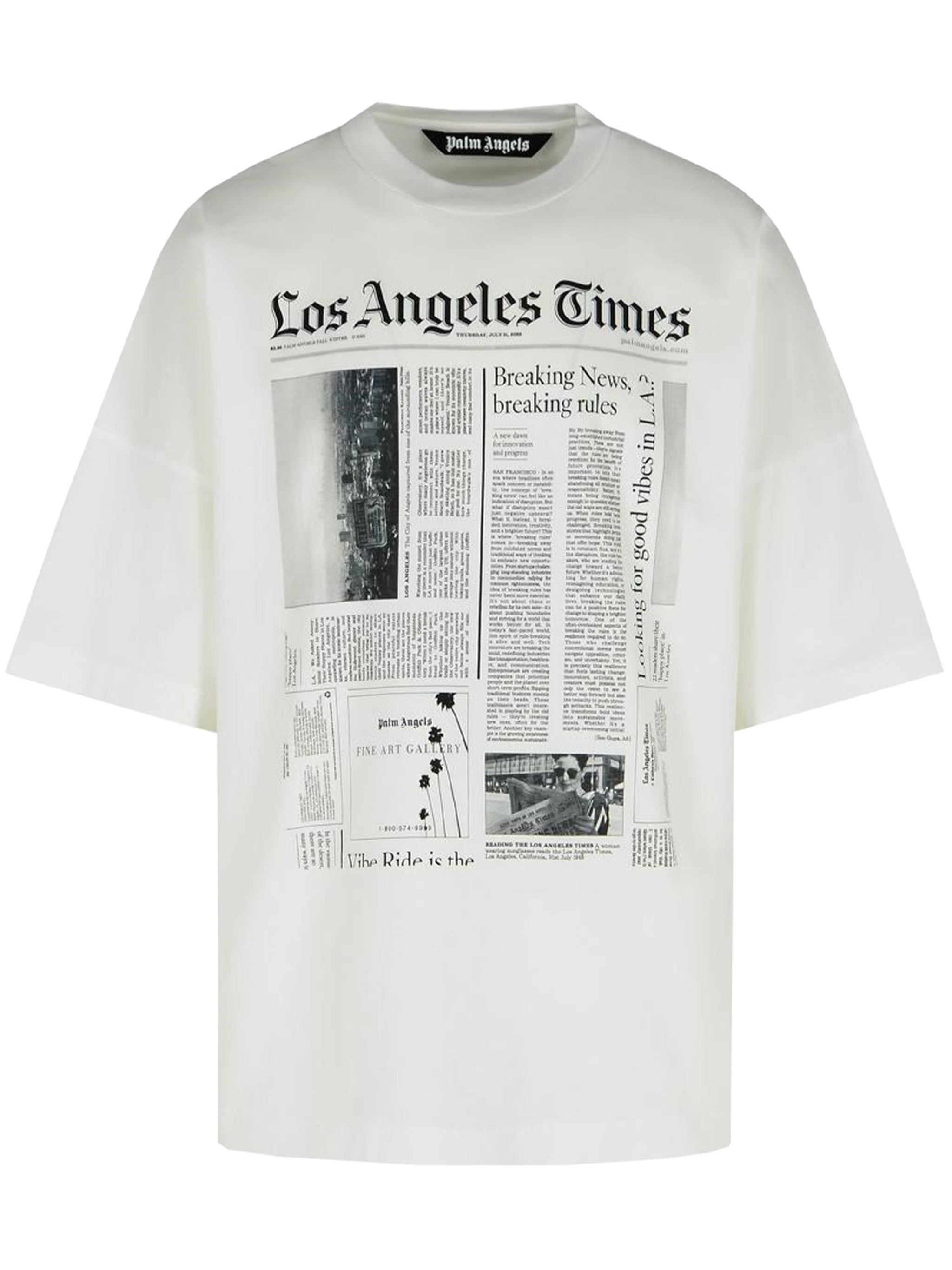 Palm Angels T-shirts In White
