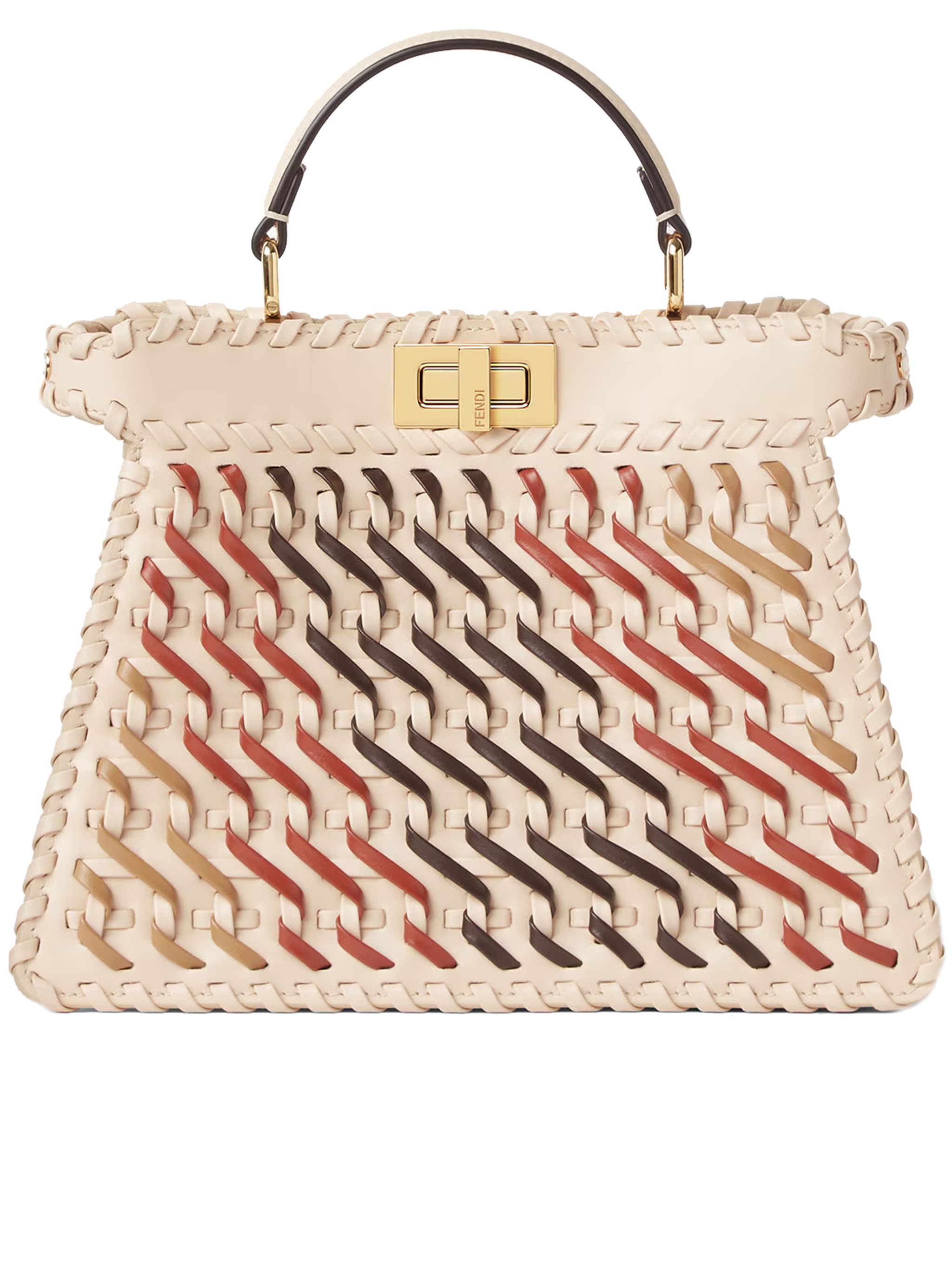 Fendi Women Peekaboo Iseeu Small Leather Crossbody Bag In Multi