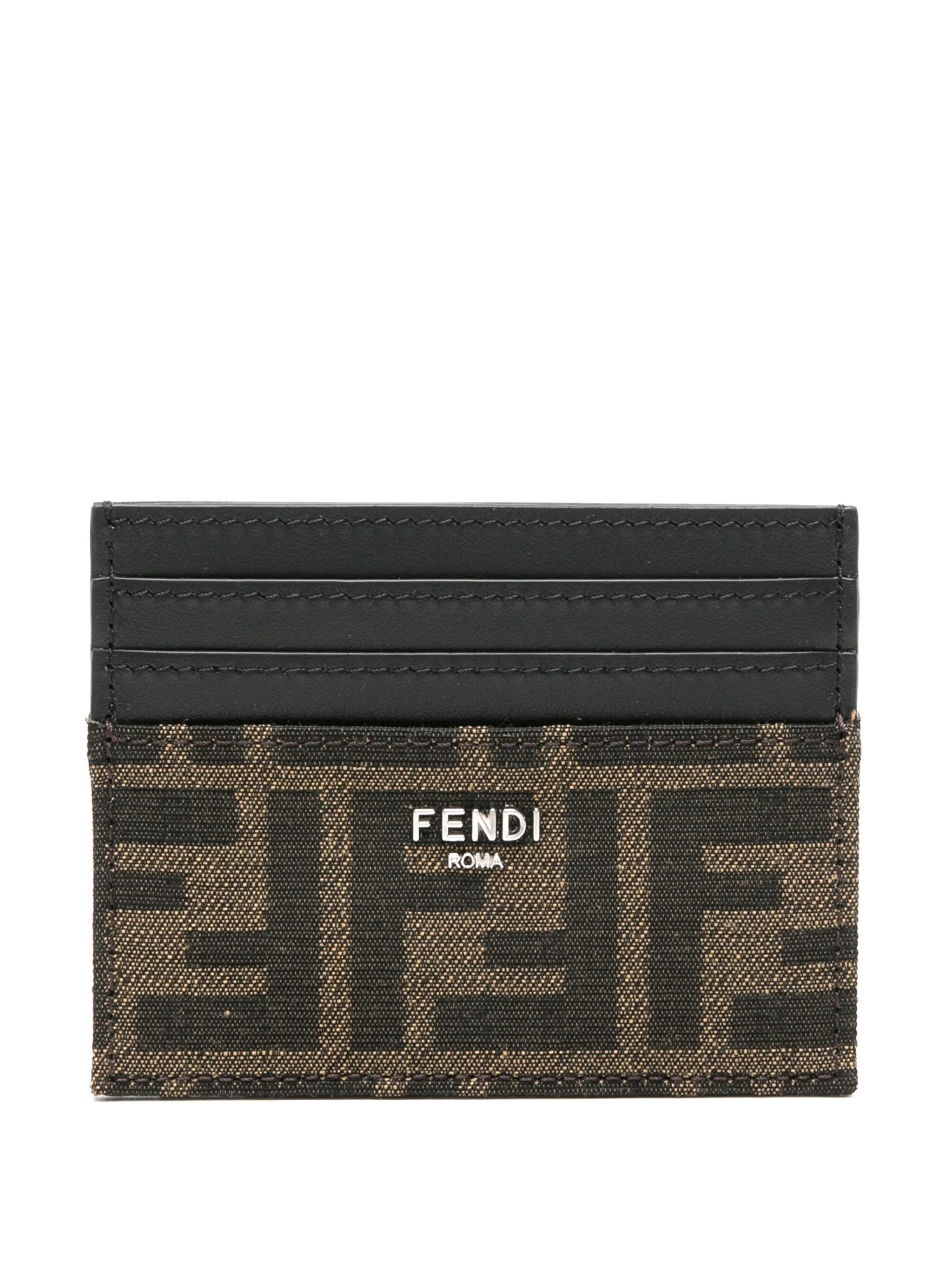 Fendi Ff Jacquard Card Holder