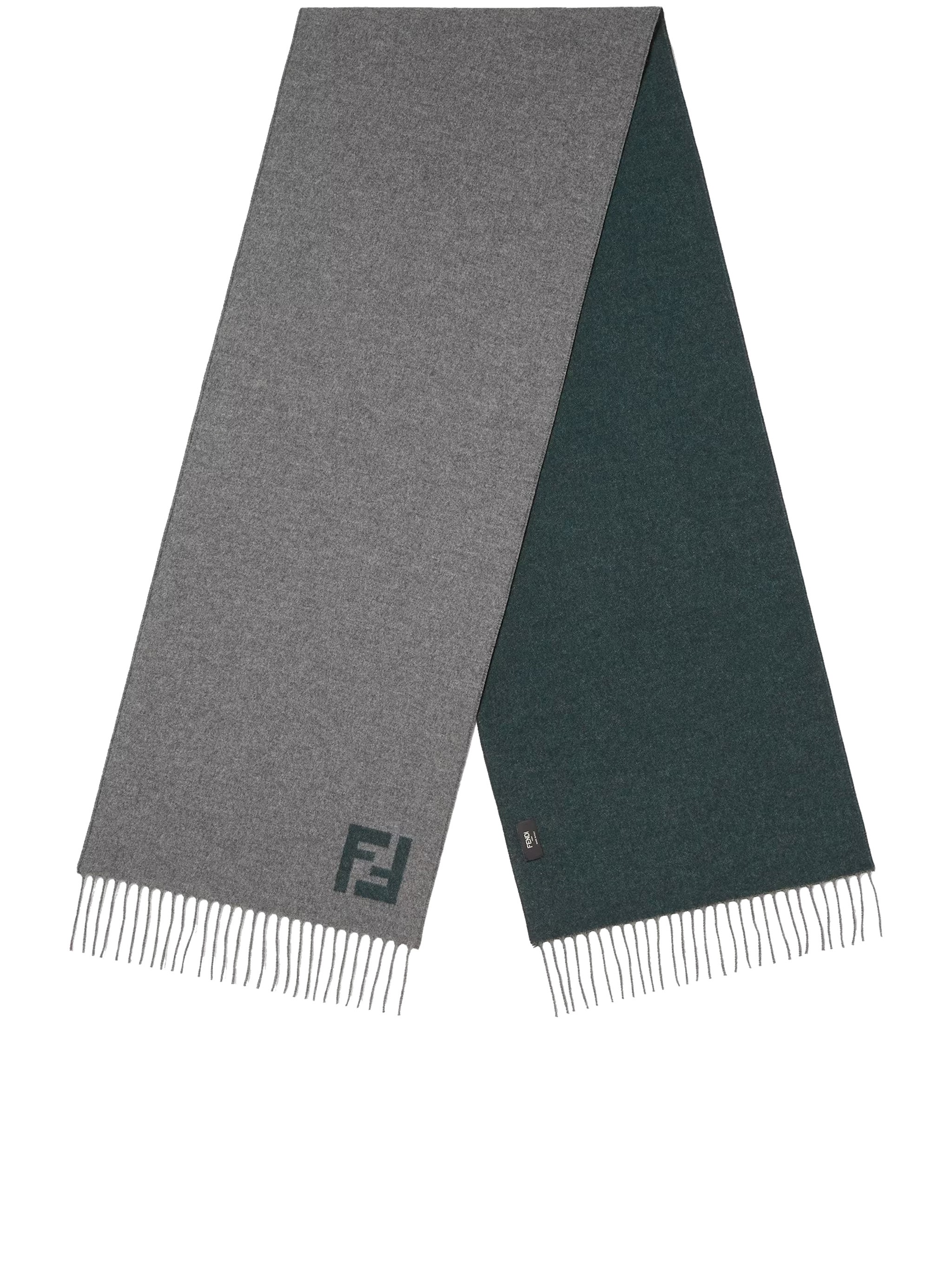 Fendi Wool And Cashmere Scarf In Gray