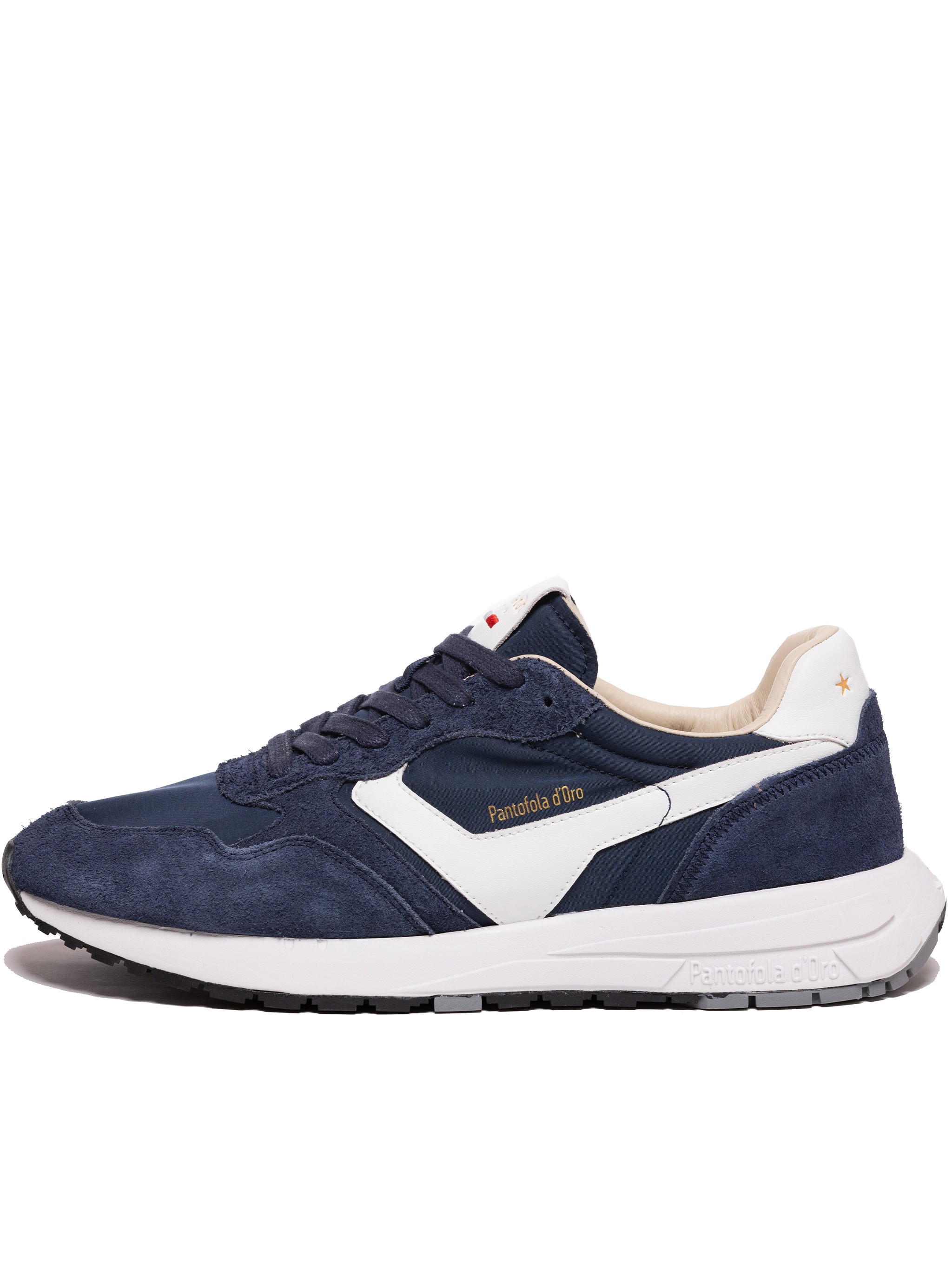 Pantofola D'oro Sprinta Low Suede Nylon Calf Sneakers In Blue