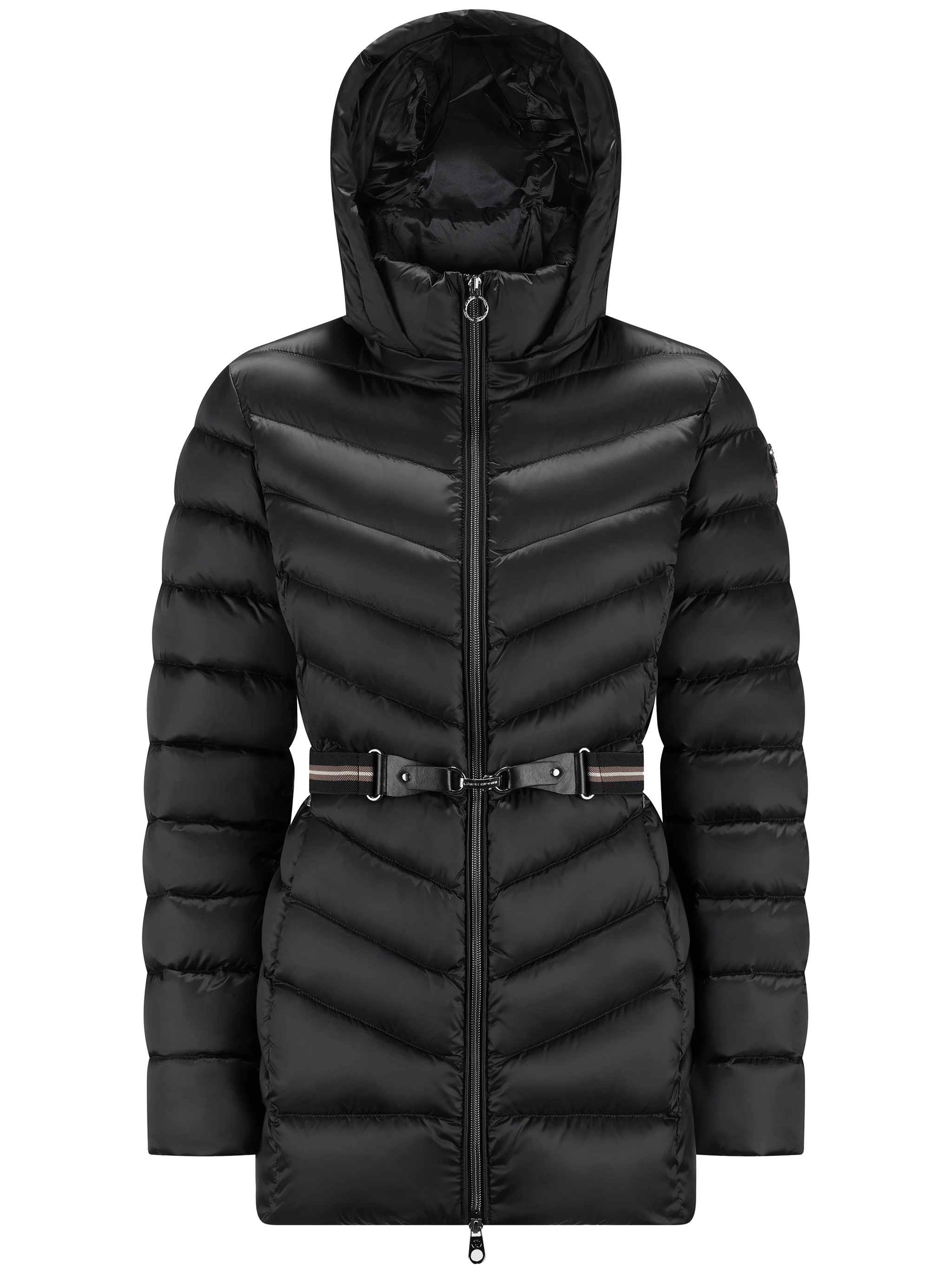Cape Horn Hooded Belted Puffer Jacket