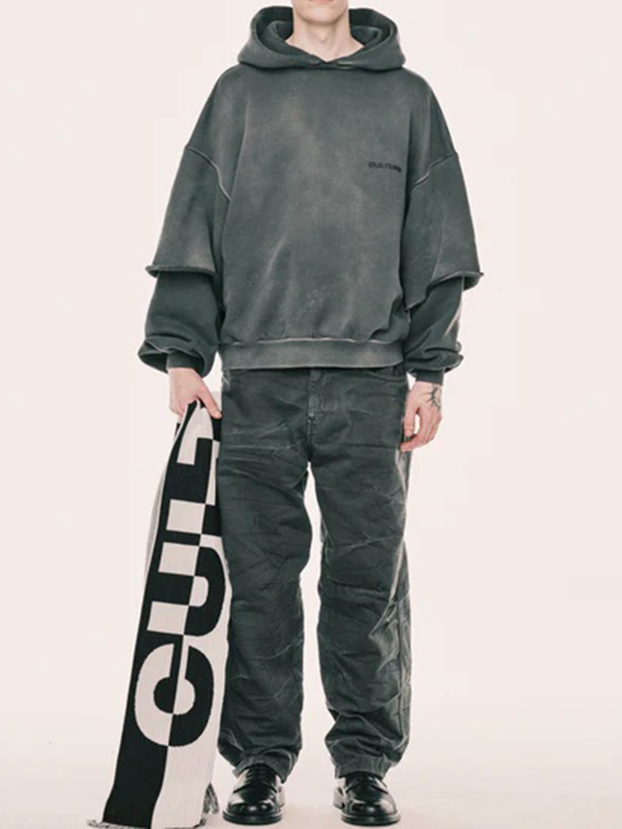 Cultura Hoodie Double Sleeves