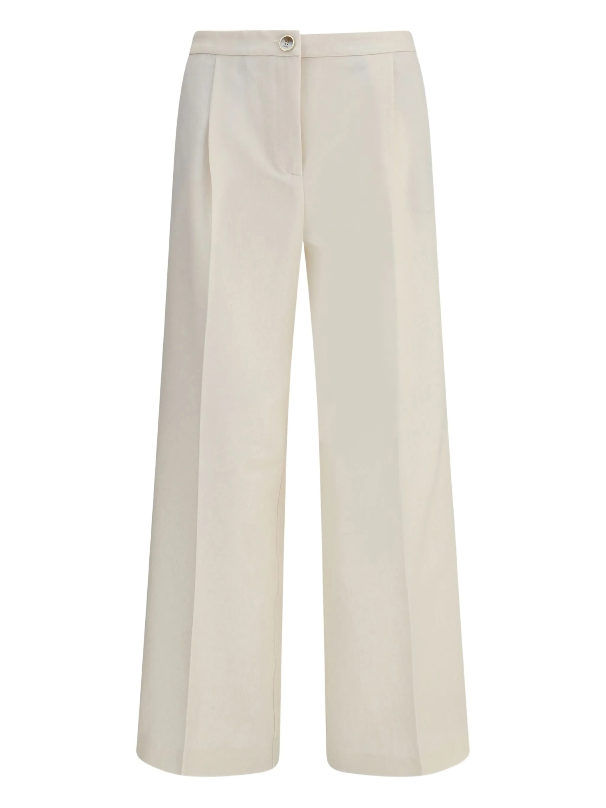 Cruna Pleated-front Trousers In White