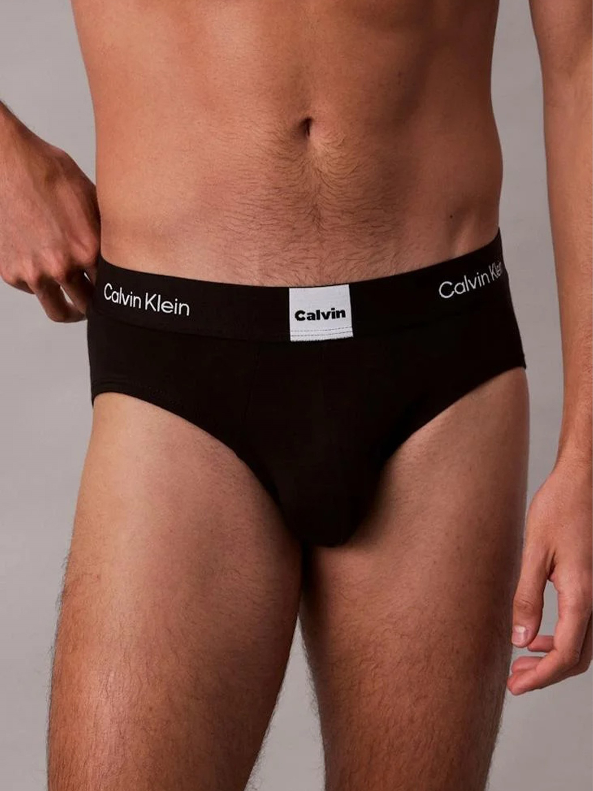 Calvin Klein Hip Brief 3pk In Black