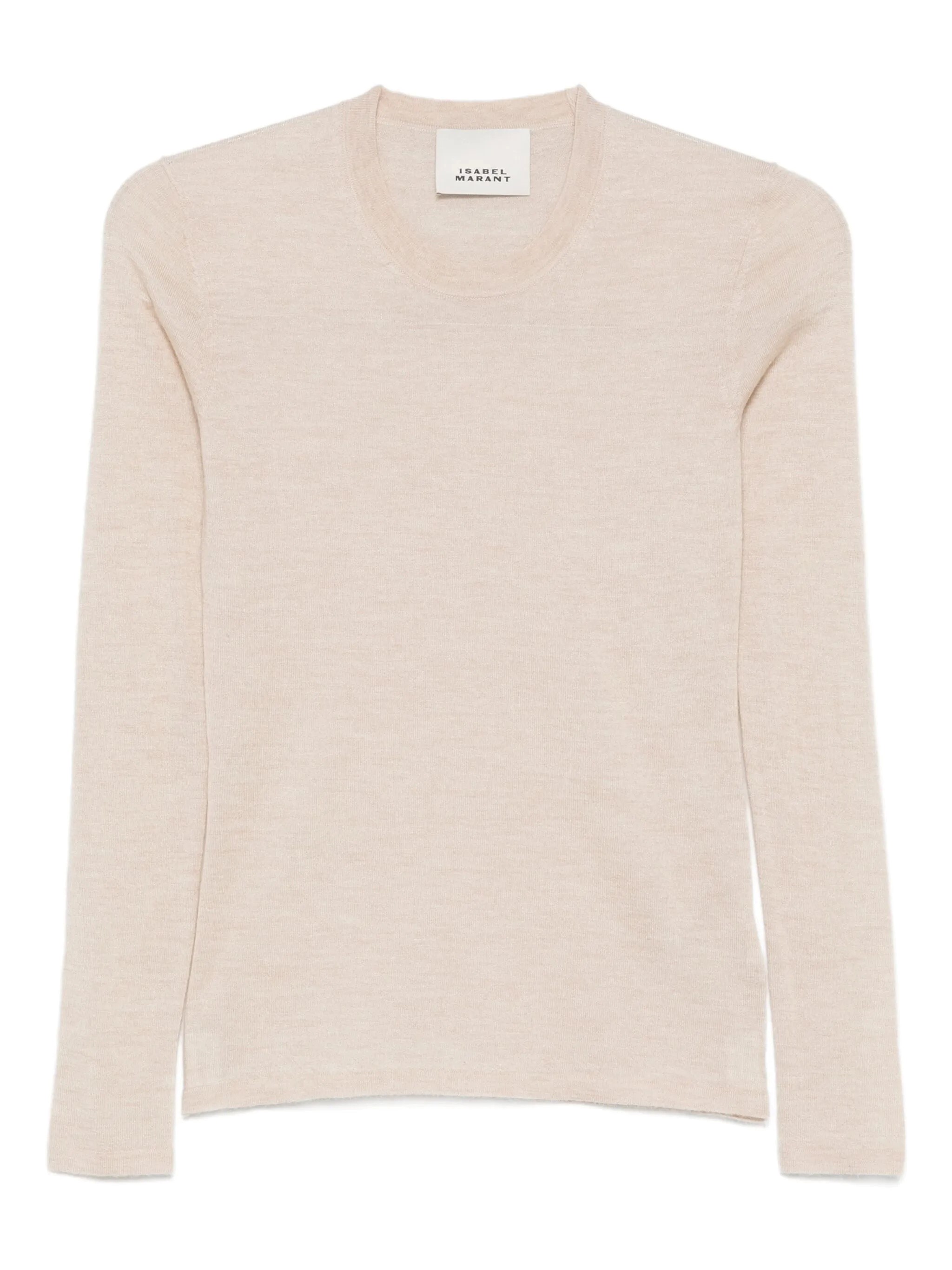 Isabel Marant Lightweight Knit Long Sleeve Pullover In Neutral