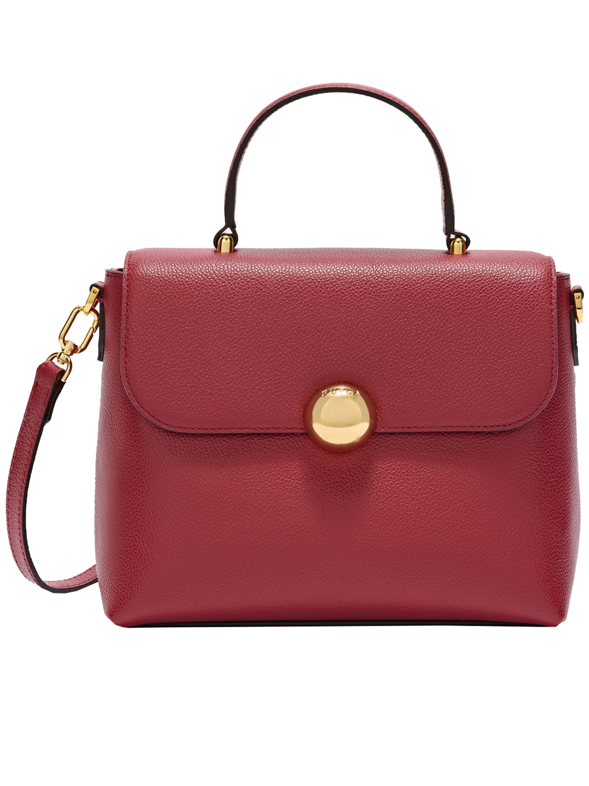 Furla Evening Clutch Bag Detachable Strap In Pink