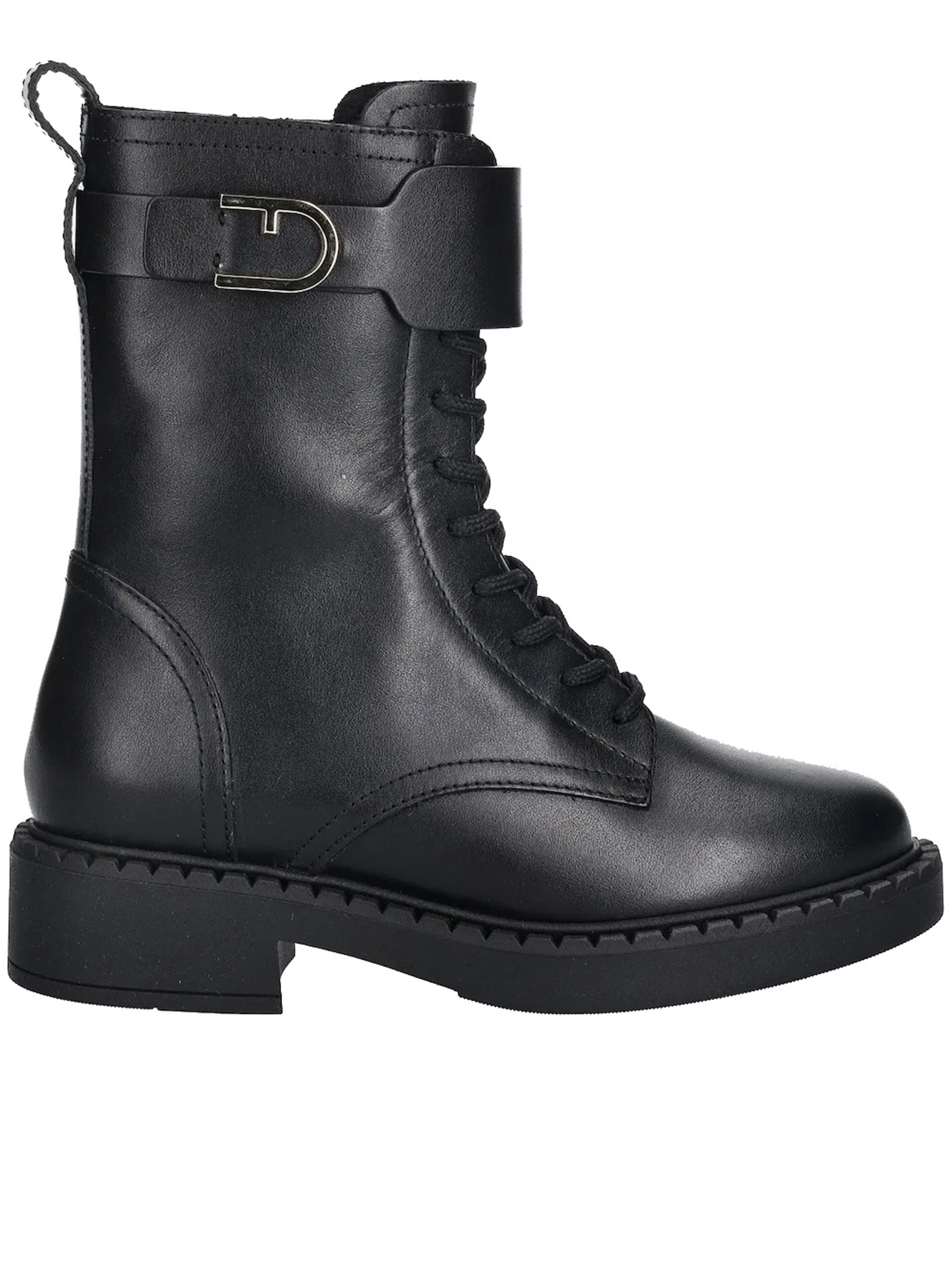 Furla Buckle-fastening Lace-up Boots In Animal Print