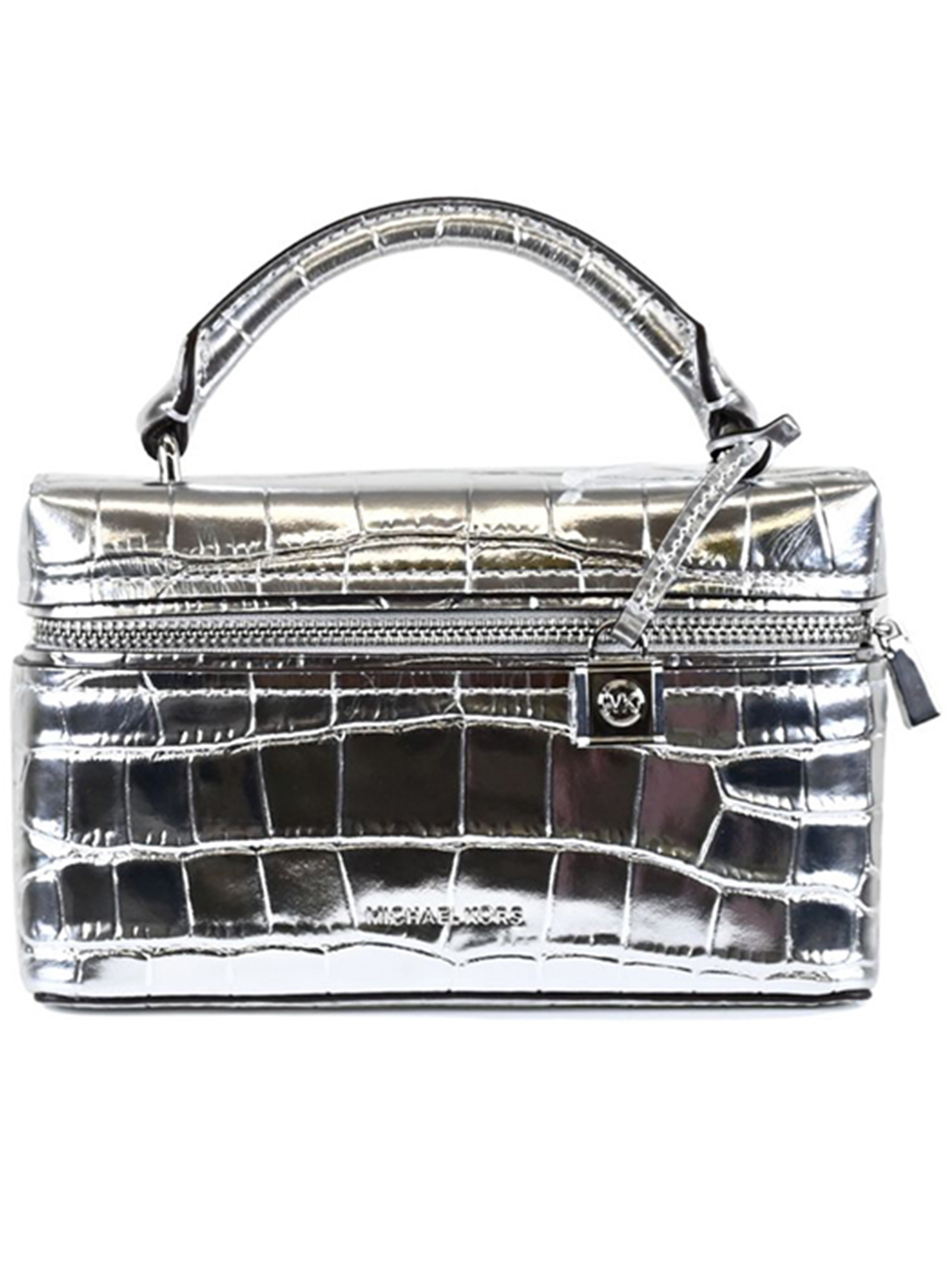 Michael Kors Crocodile Embossed Crossbody Bag Top Handle