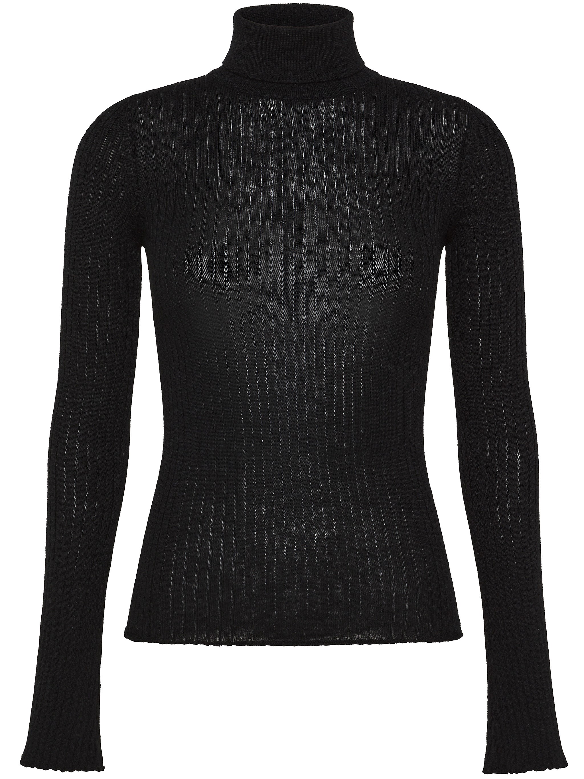 Cruna Ribbed Corinne Sweater In Black