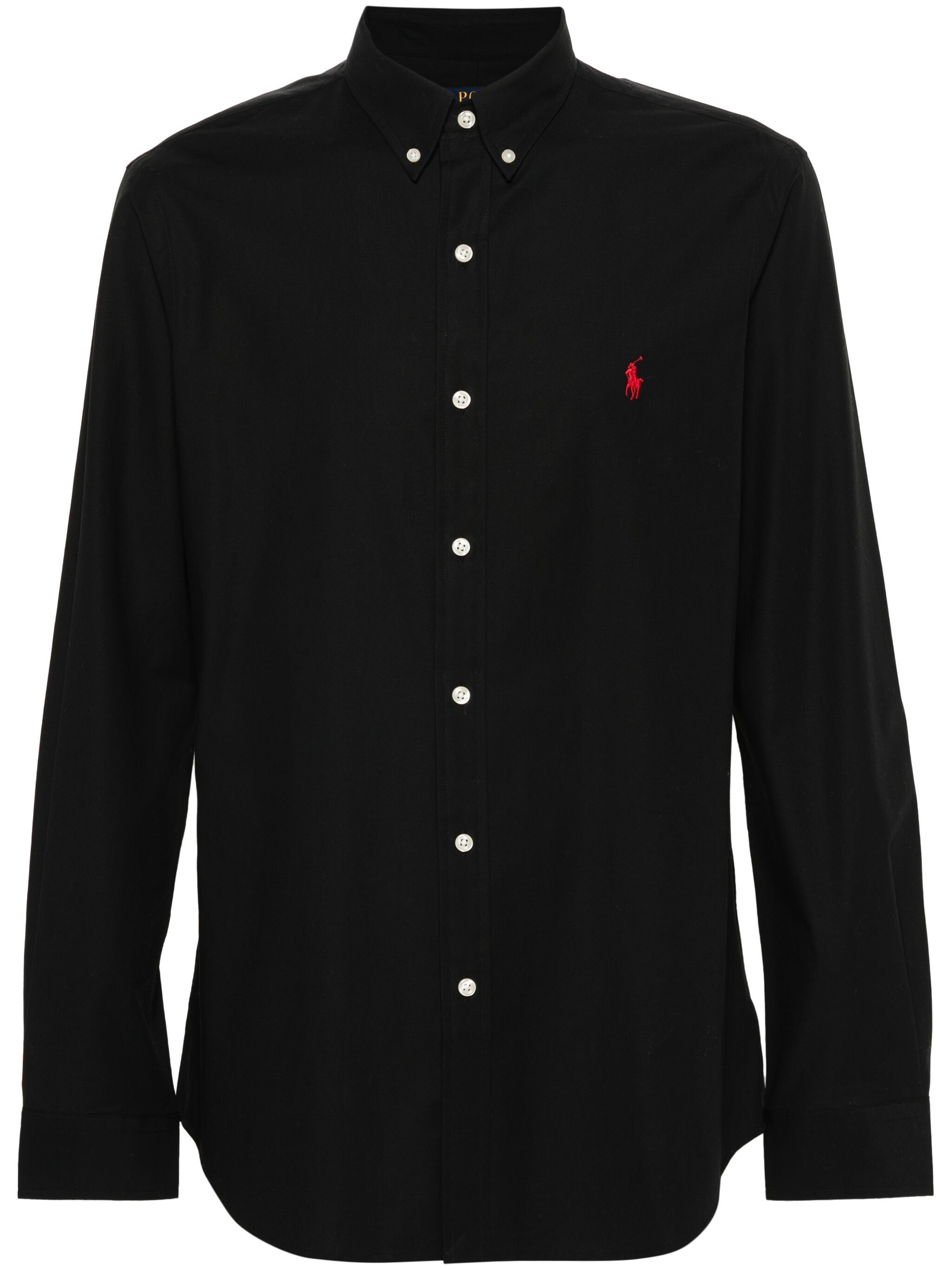 Polo Ralph Lauren Ralph Lauren Stretch Poplin Shirt In Black