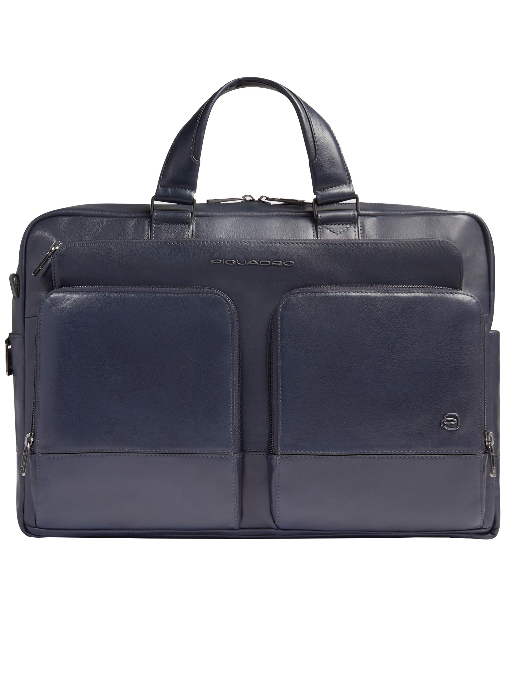 Piquadro Zip Leather Laptop Bag
