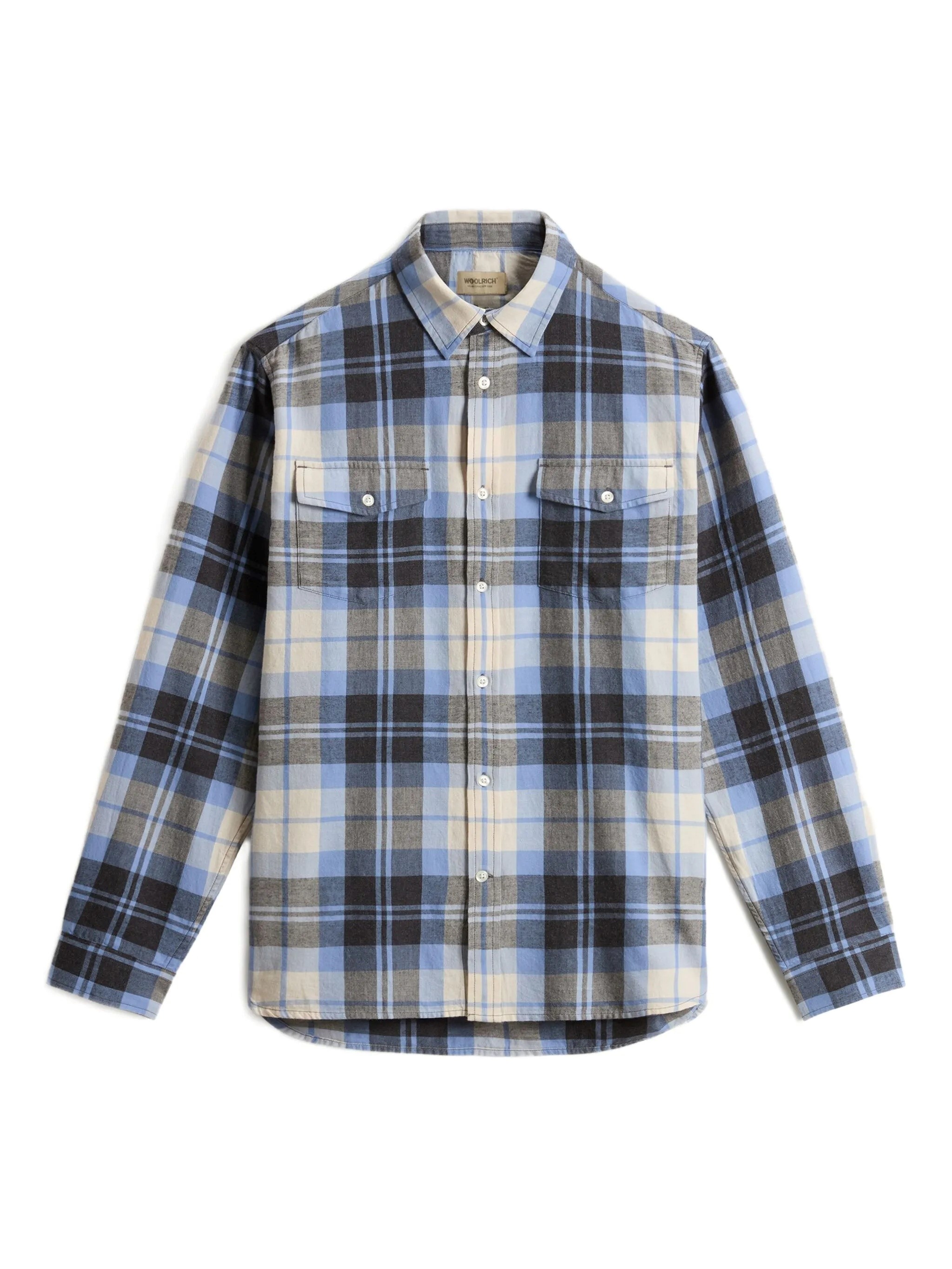 Woolrich Flannel Duncan Shirt Clothing In Blue