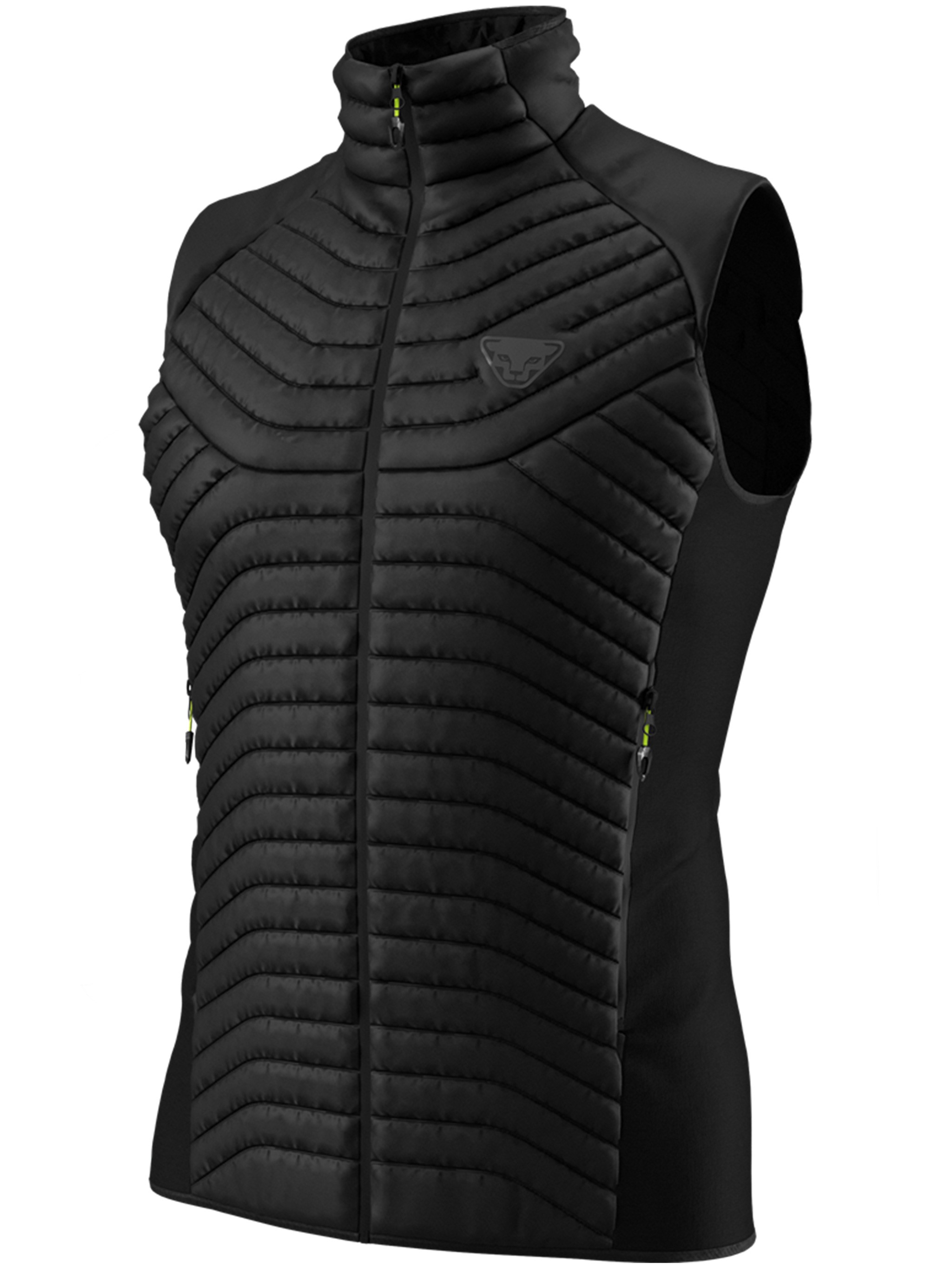 Dynafit Quilted Panelled Jacket In Black