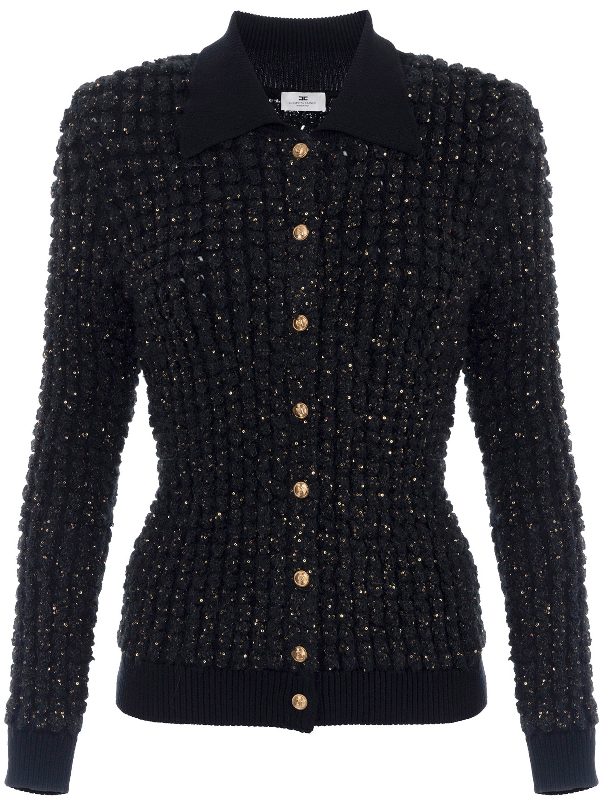 Elisabetta Franchi Tricot Jersey Clothing In Black