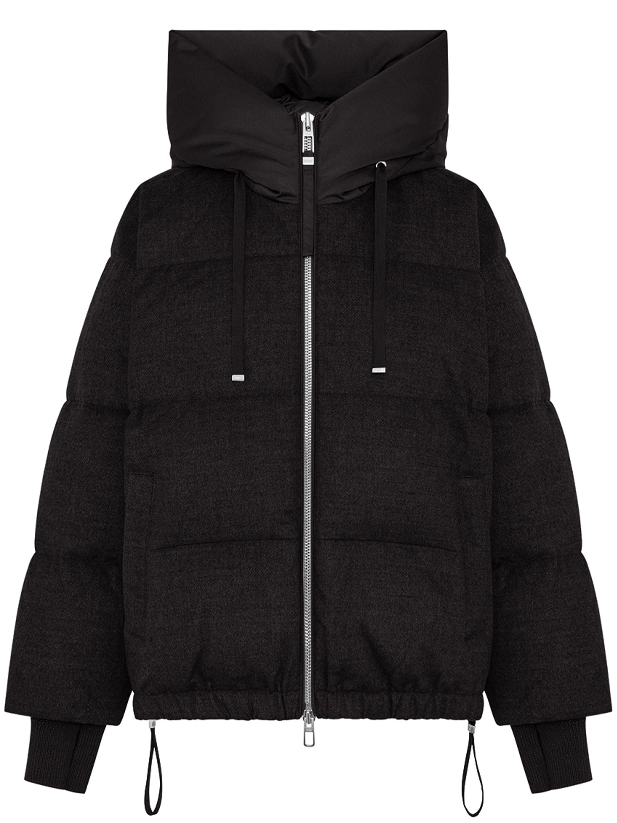 Duno Heka Hooded Puffer Jacket In Black