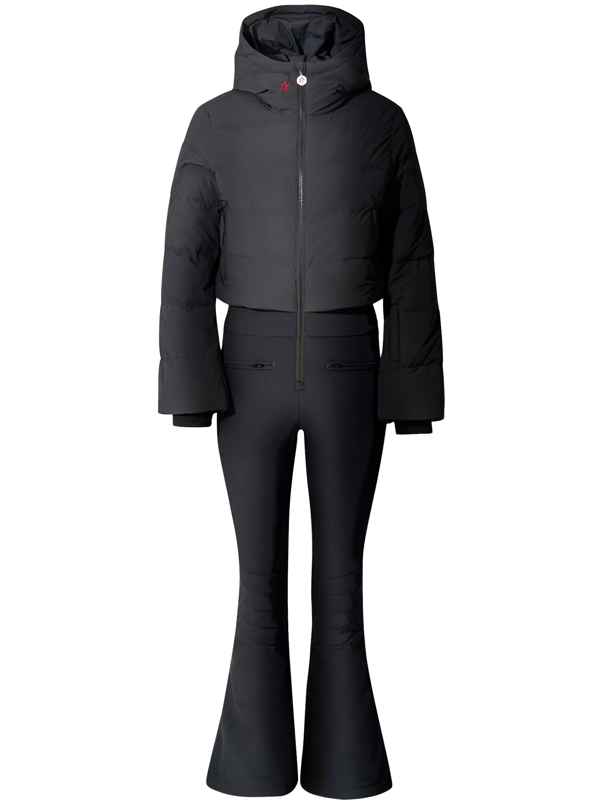 Perfect Moment Polar Flare Ski Suit In Black