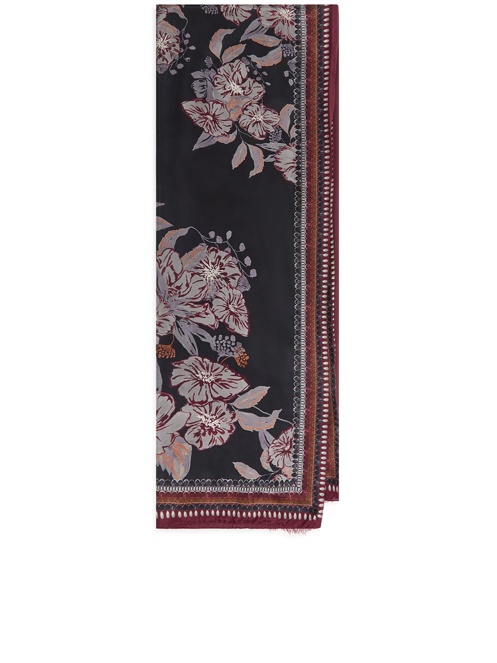 Maliparmi Floral-print Scarf In Black