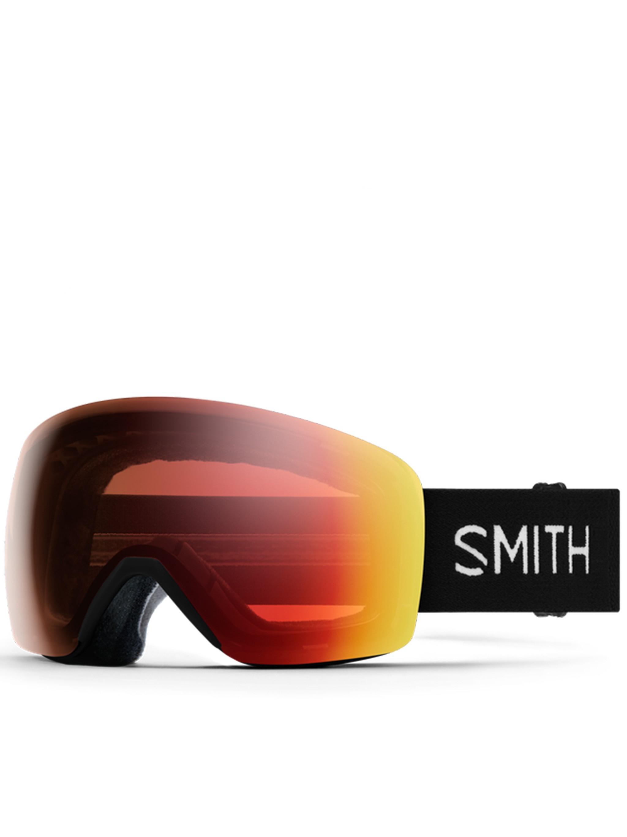 Smith Skyline Xl Low Bridge Fit Chromapop Snow Goggles In Black