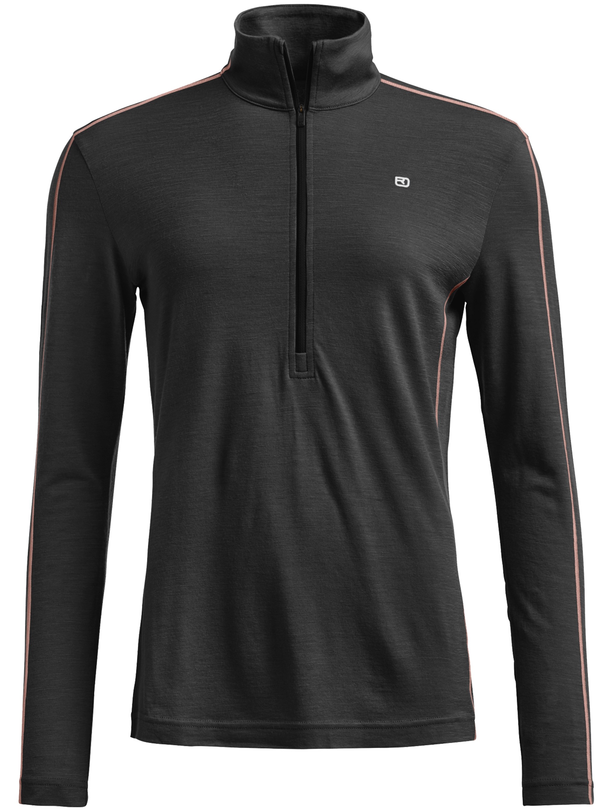 Ortovox 185 Rock'n'wool Zip Neck In Black