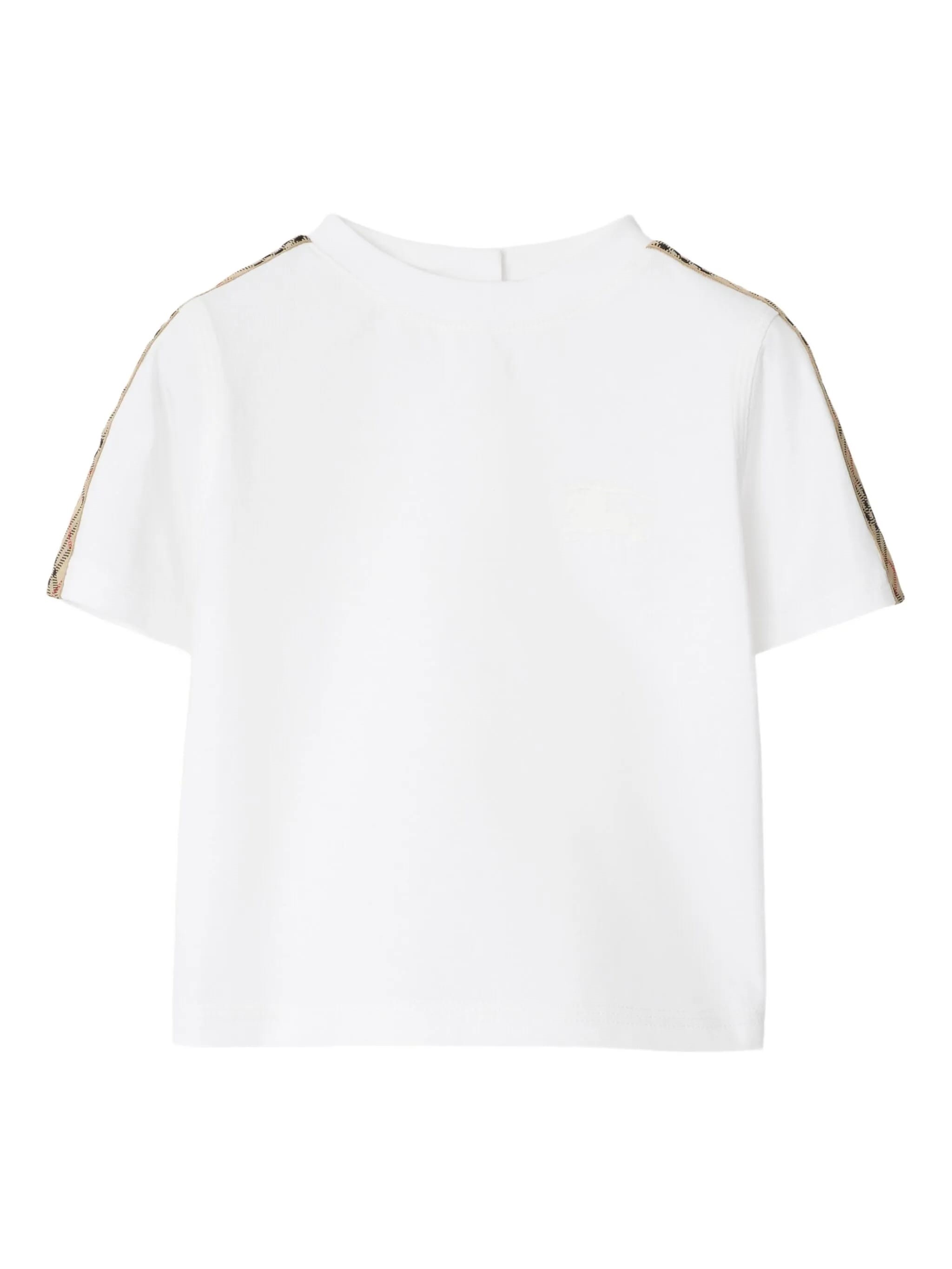 BURBERRY KIDS Check Trim T-Shirt　BURBERRY KIDS チェックトリム Tシャツ BURBERRY