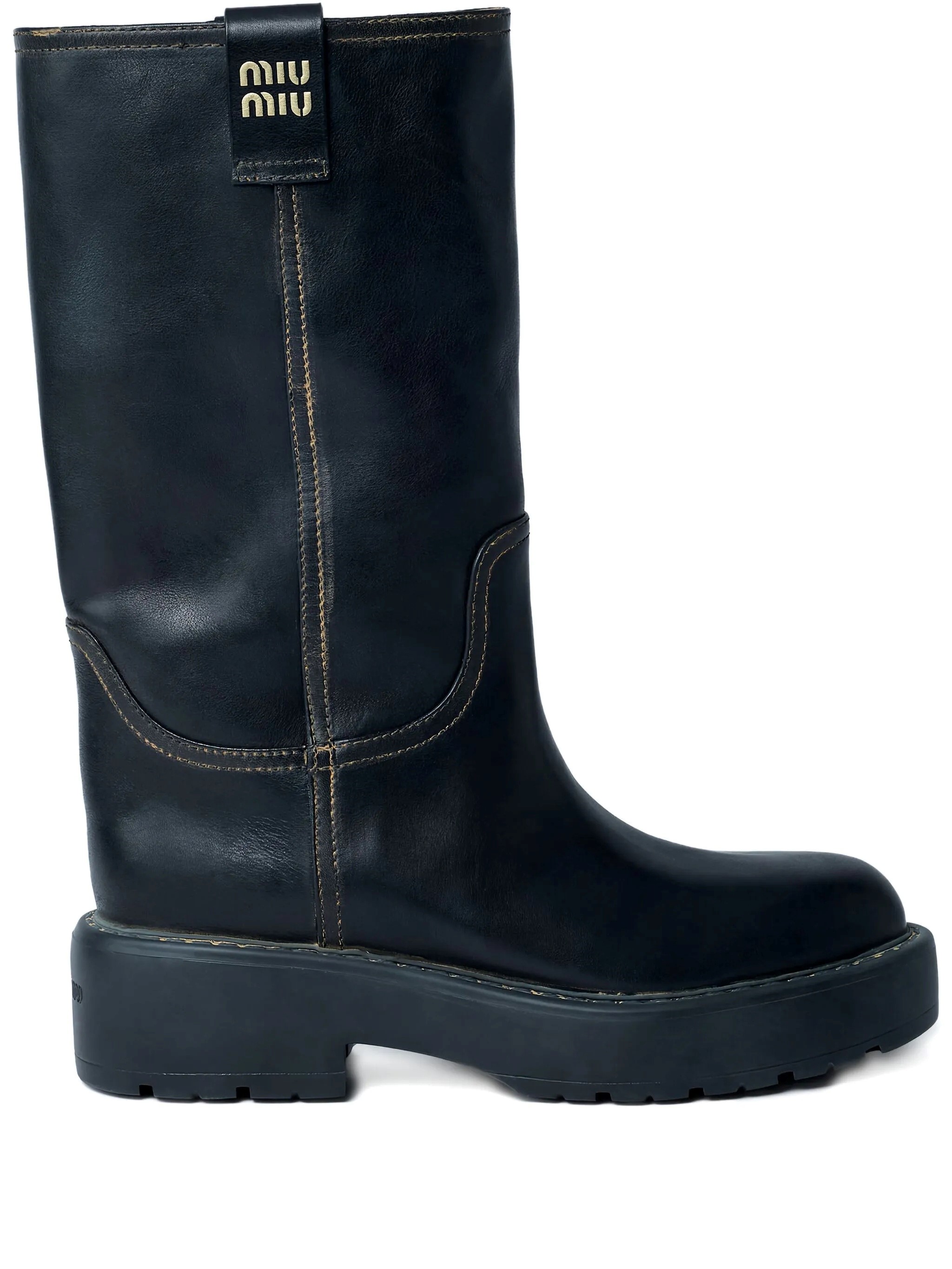 Miu Miu Ankle Boots In Animal Print