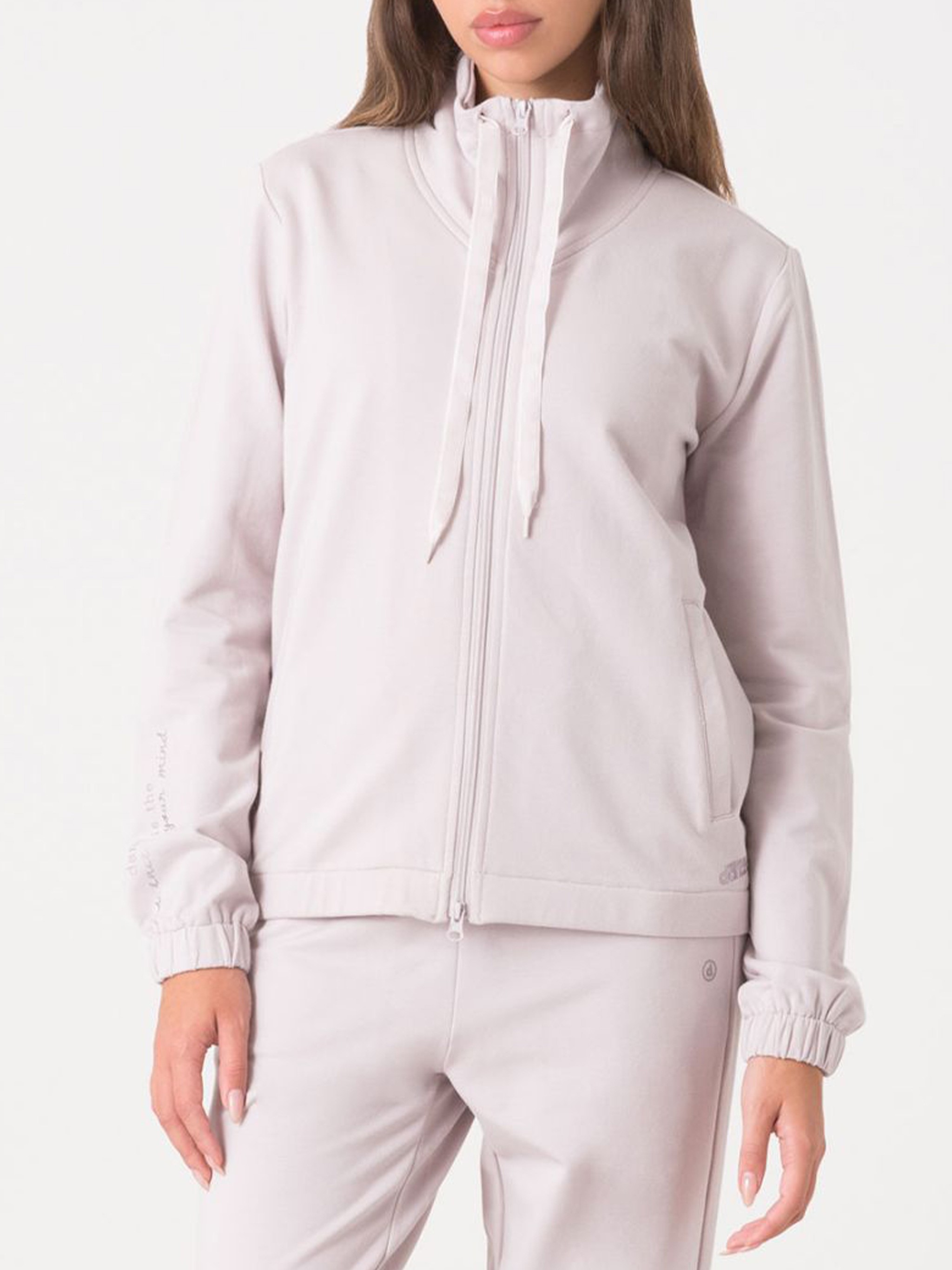Dimensione Danza Full Zip Sweatshirt In Pink