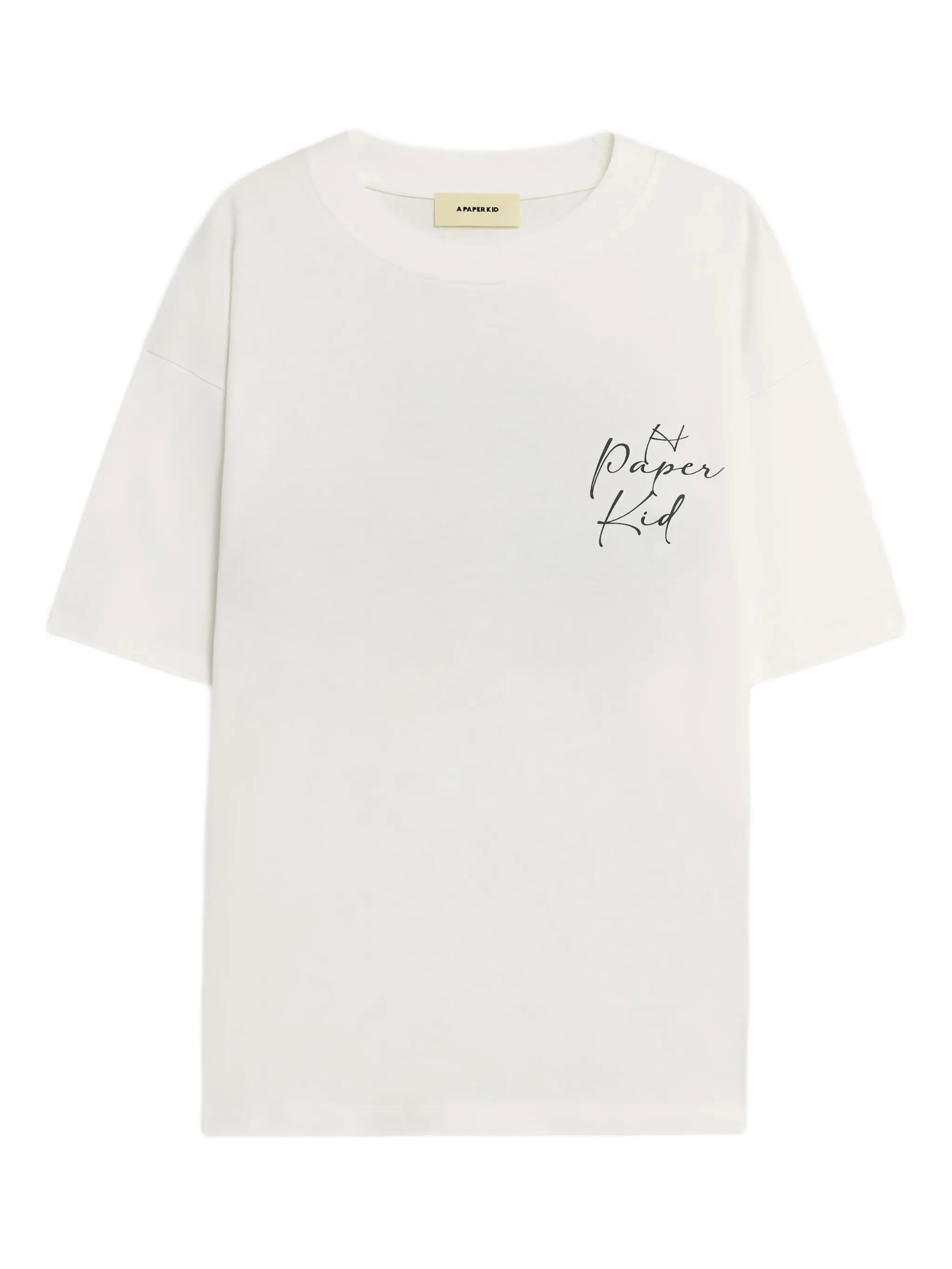 A Paper Kid Logo T-shirt In Gray