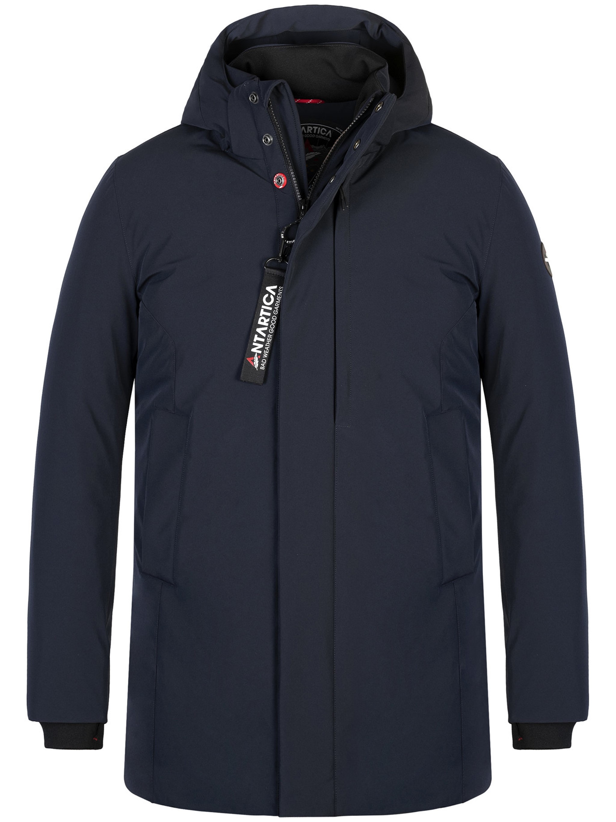 Antartica Charles Hooded Jacket In Blue