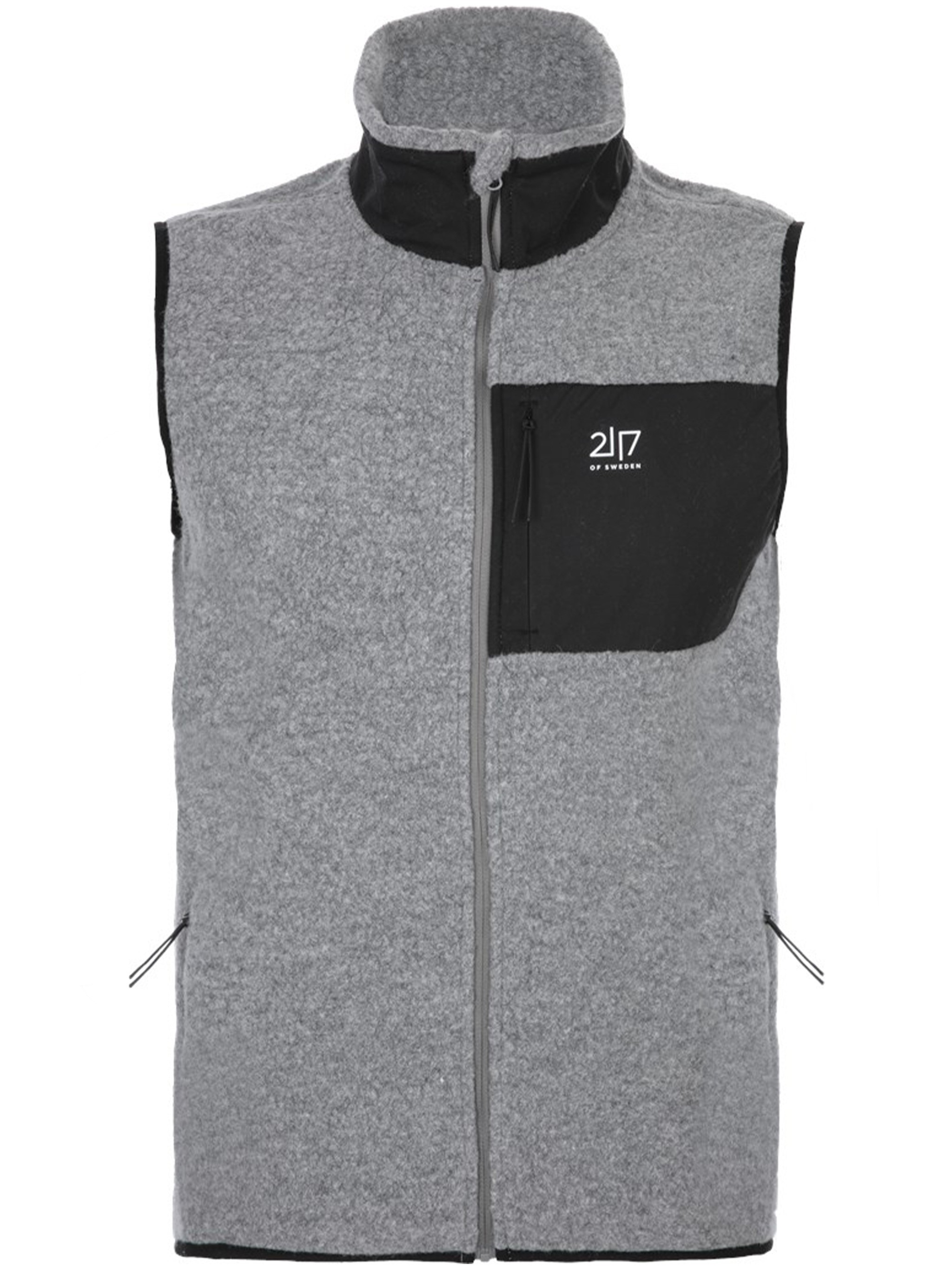 2117 Twentyone Seventeen Skord Pile Vest In Gray