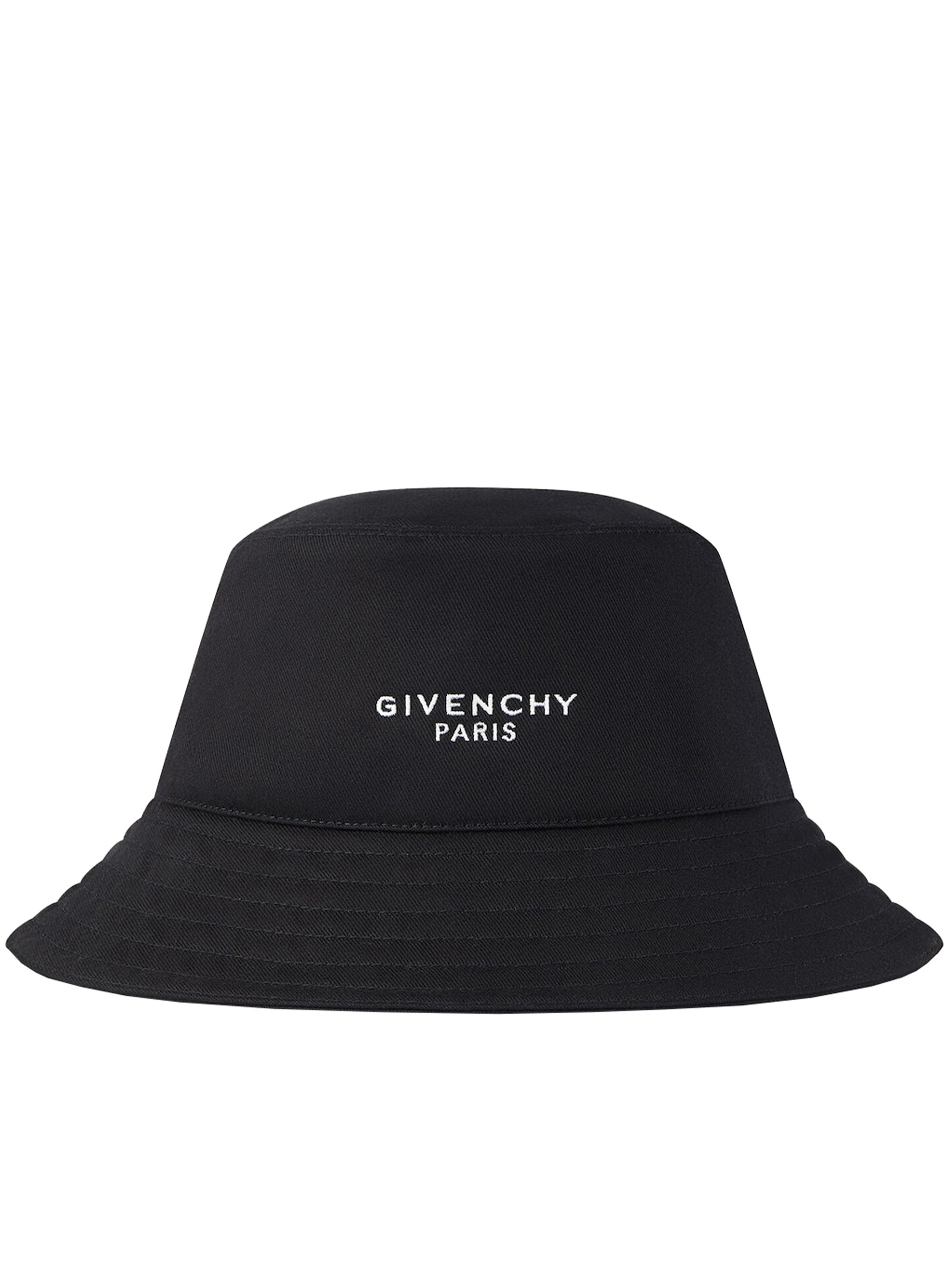 Givenchy Men Black Cotton Blend Bucket Hat In Black