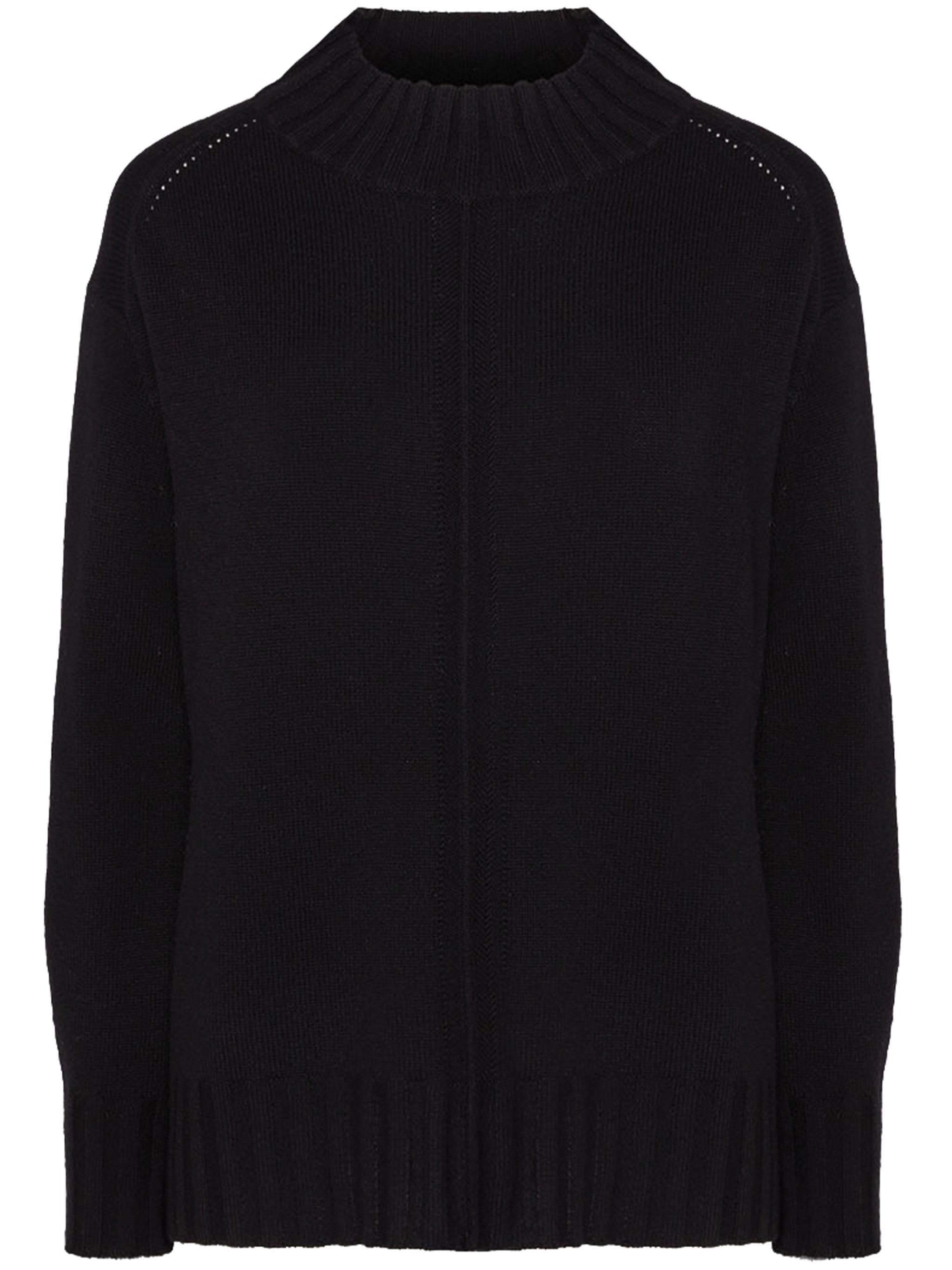 Elena Miro' High Neck Knitwear In Black