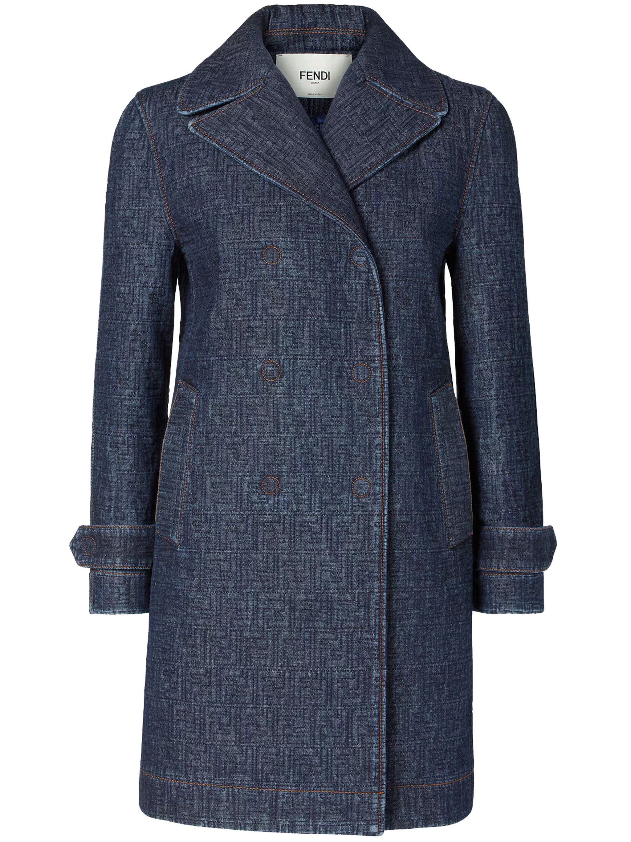 FENDI FENDI Dark Blue Ff Denim Jacket　FENDI ダークブルー FF デニム ジャケット