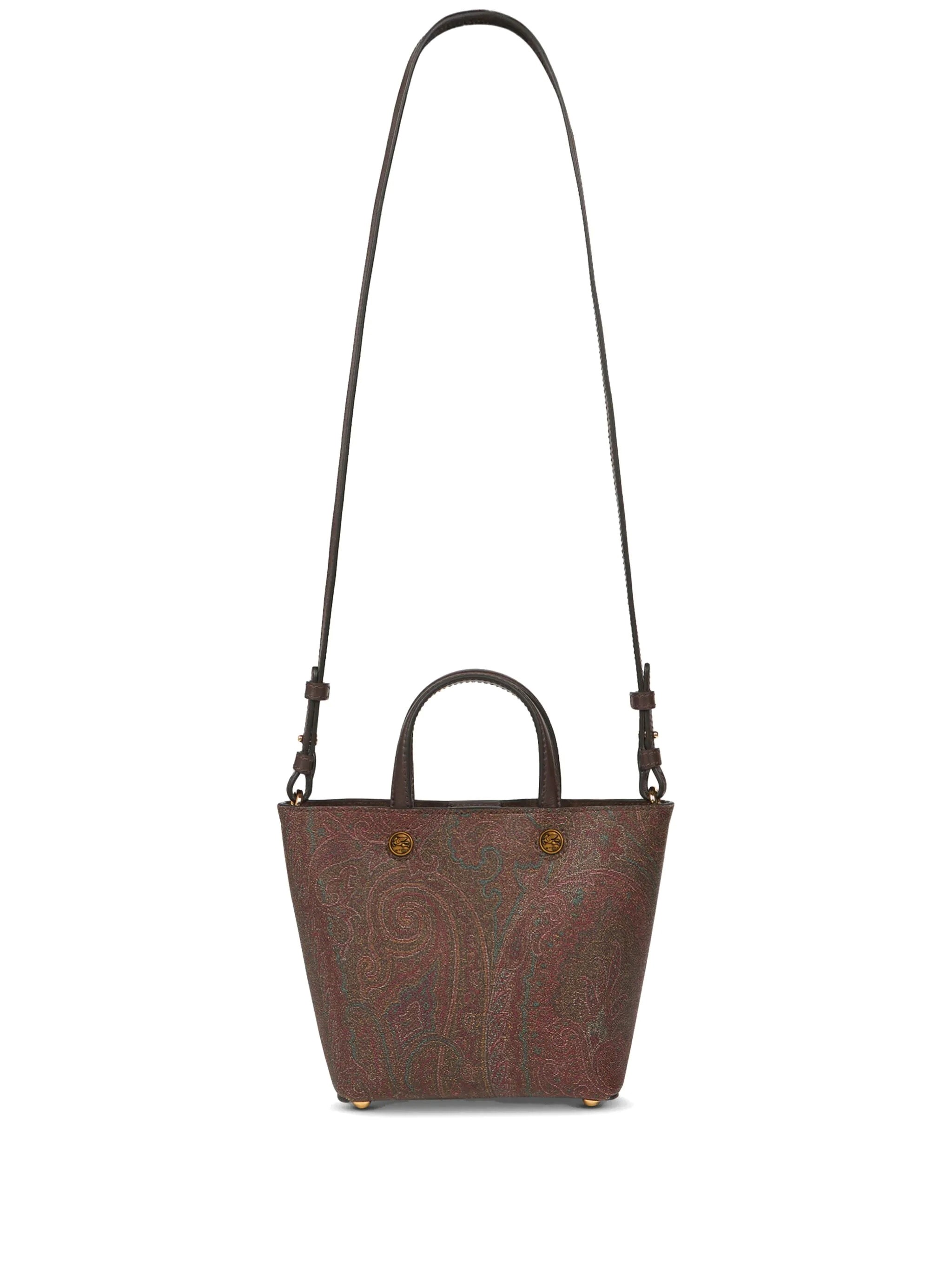 Etro Essential Xs Arnica Shopping Bag In Brown
