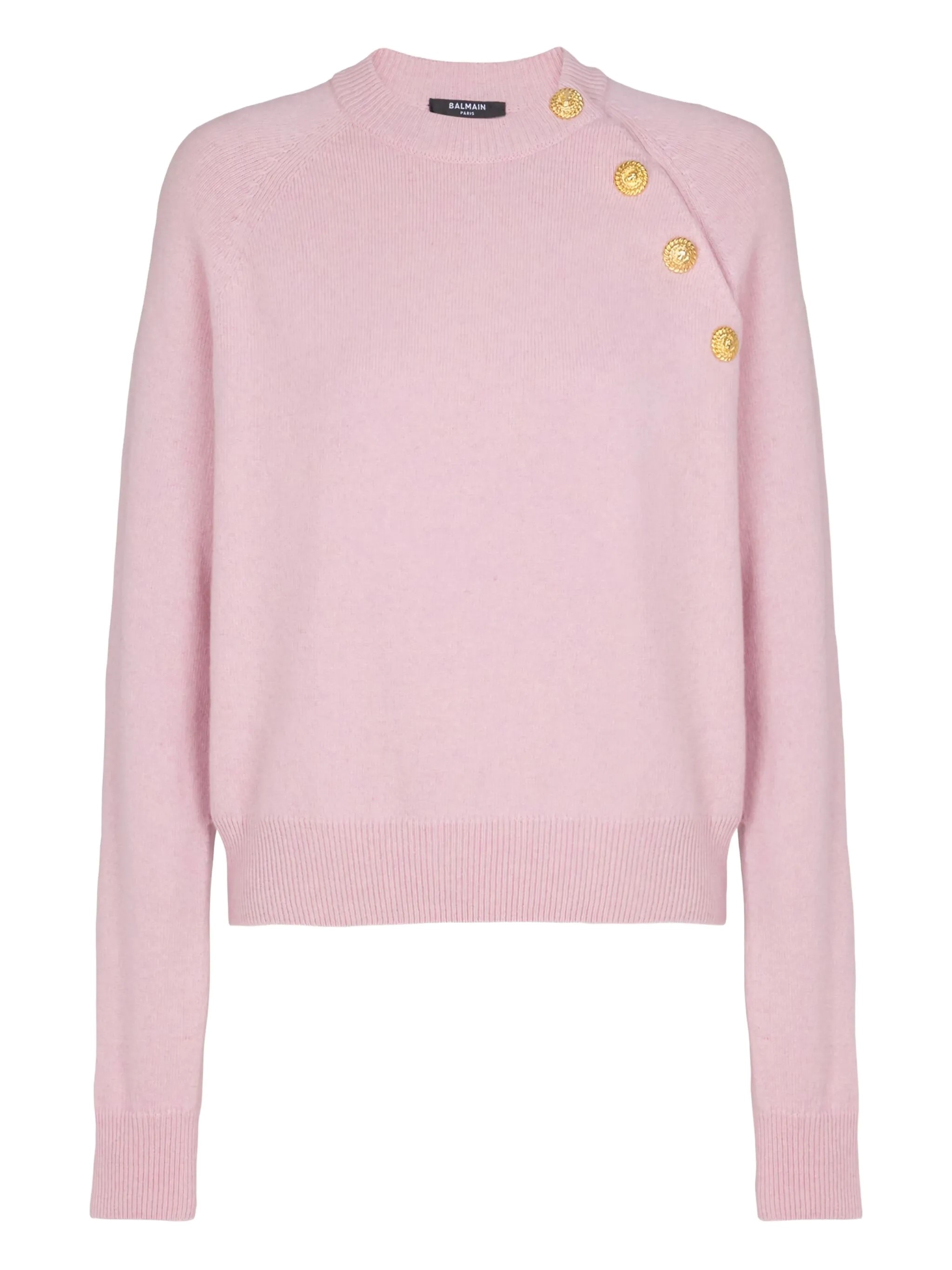 Balmain Short Sweater Clothing In Pink