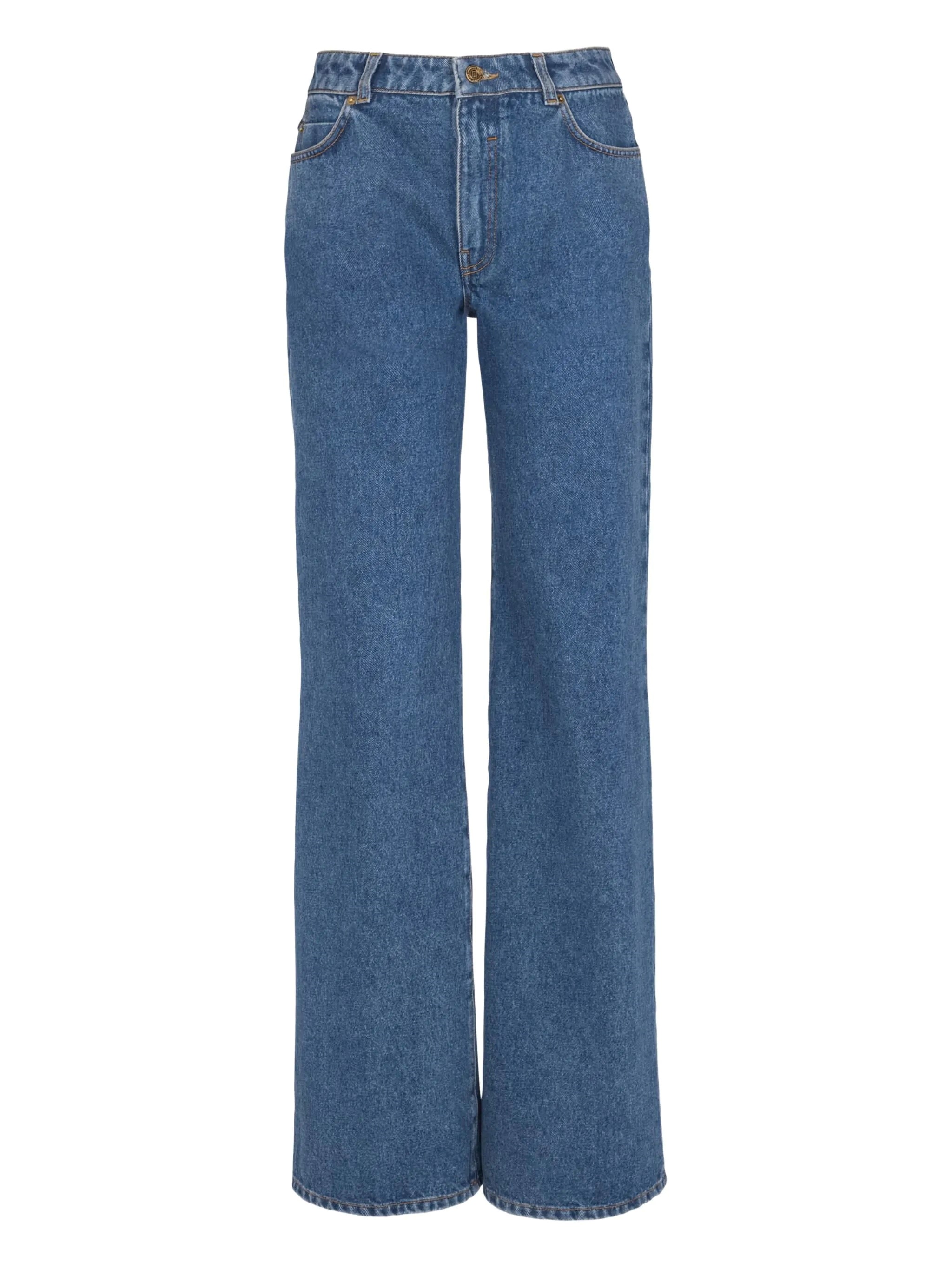 Balmain Straight Jeans Clothing In Blue
