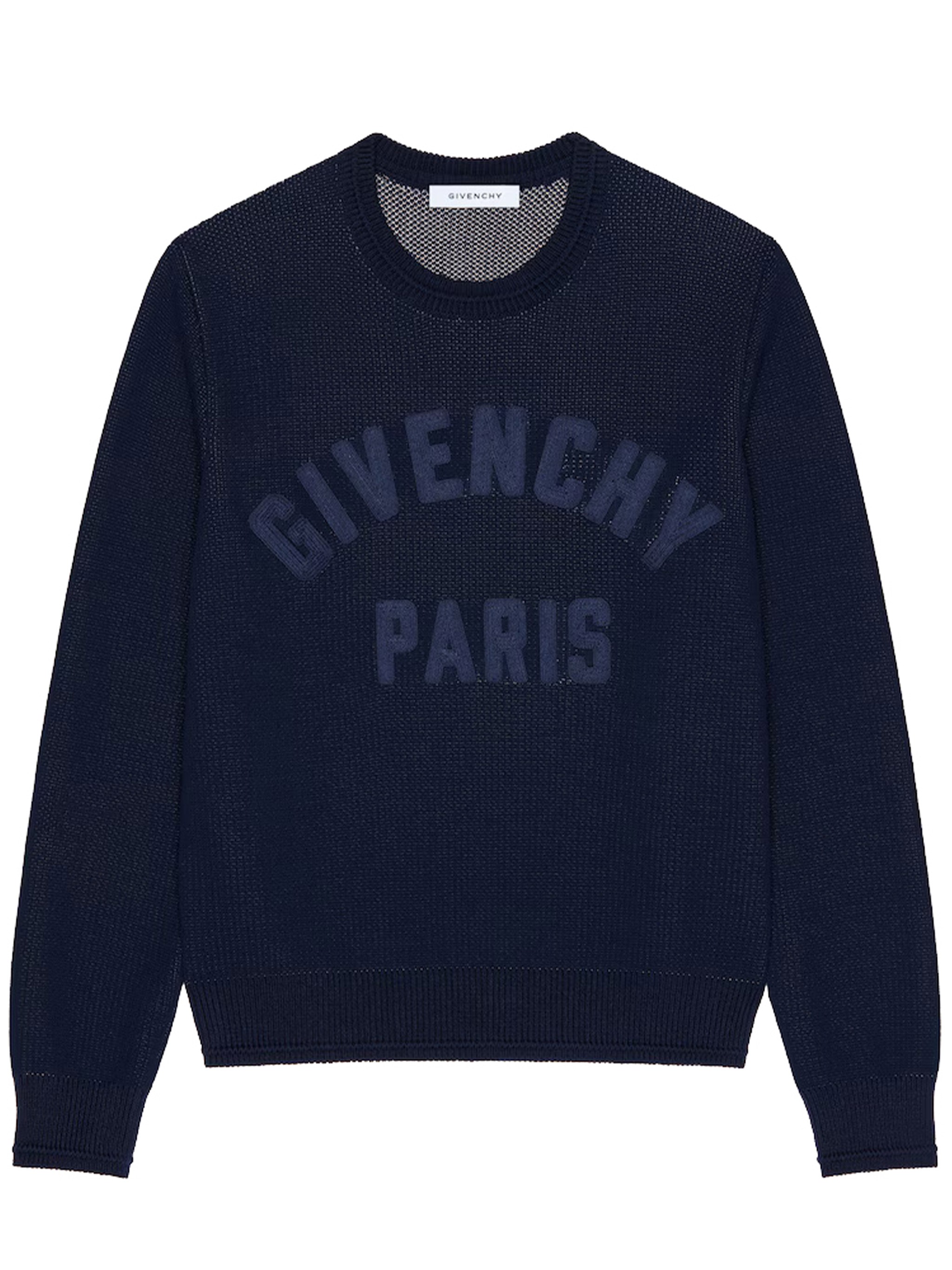 GIVENCHY Crewneck Sweater Ottoman Detail　GIVENCHY クルーネック セーター オットマン ディテール GIVENCHY