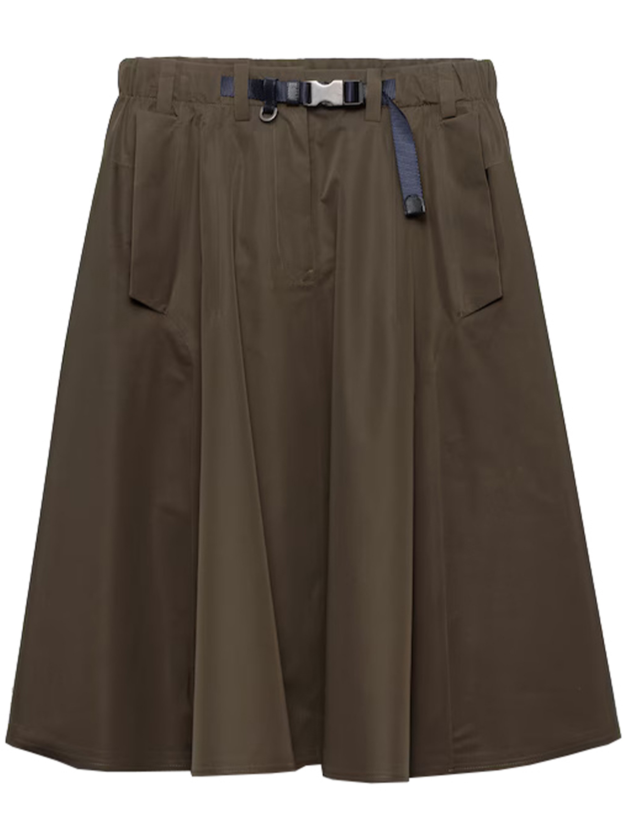 Prada PRADA Wide Technical Fabric Skirt　PRADA テクニカルファブリック ワイドスカート