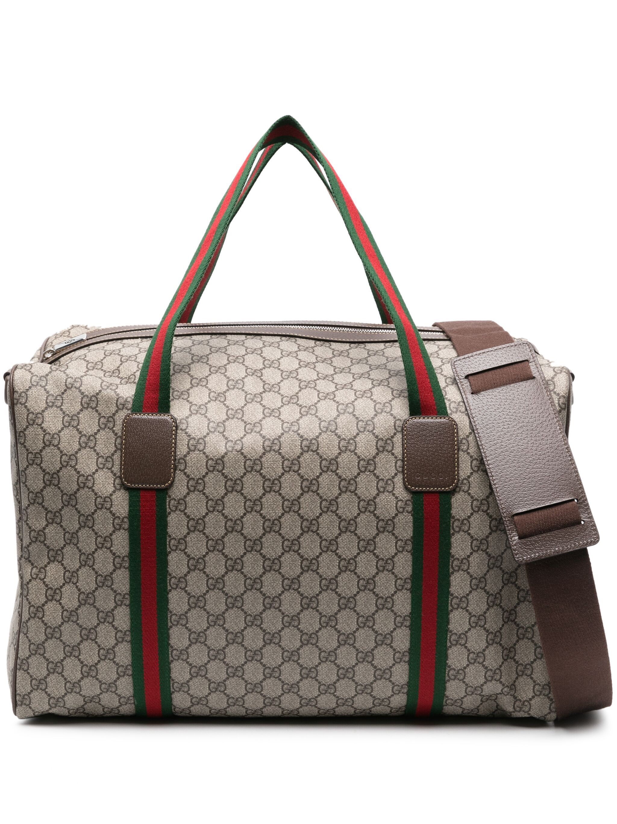 GUCCI GUCCI Medium Web Detail Duffle Bag　GUCCI ミディアム ウェブ ディテール ダッフル バッグ