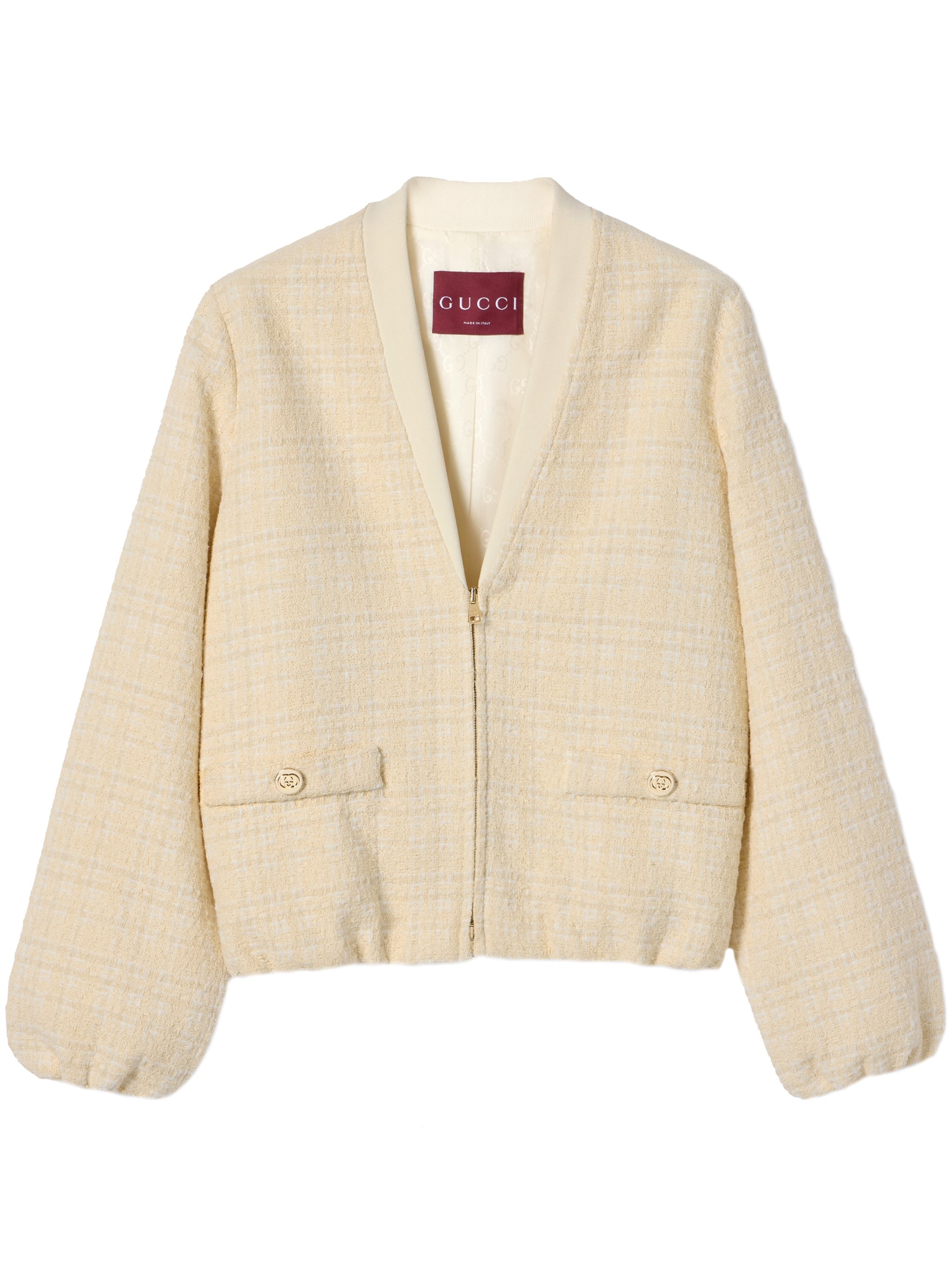 GUCCI GUCCI Jacket Check Cotton Tweed　GUCCI ジャケット チェック コットンツイード