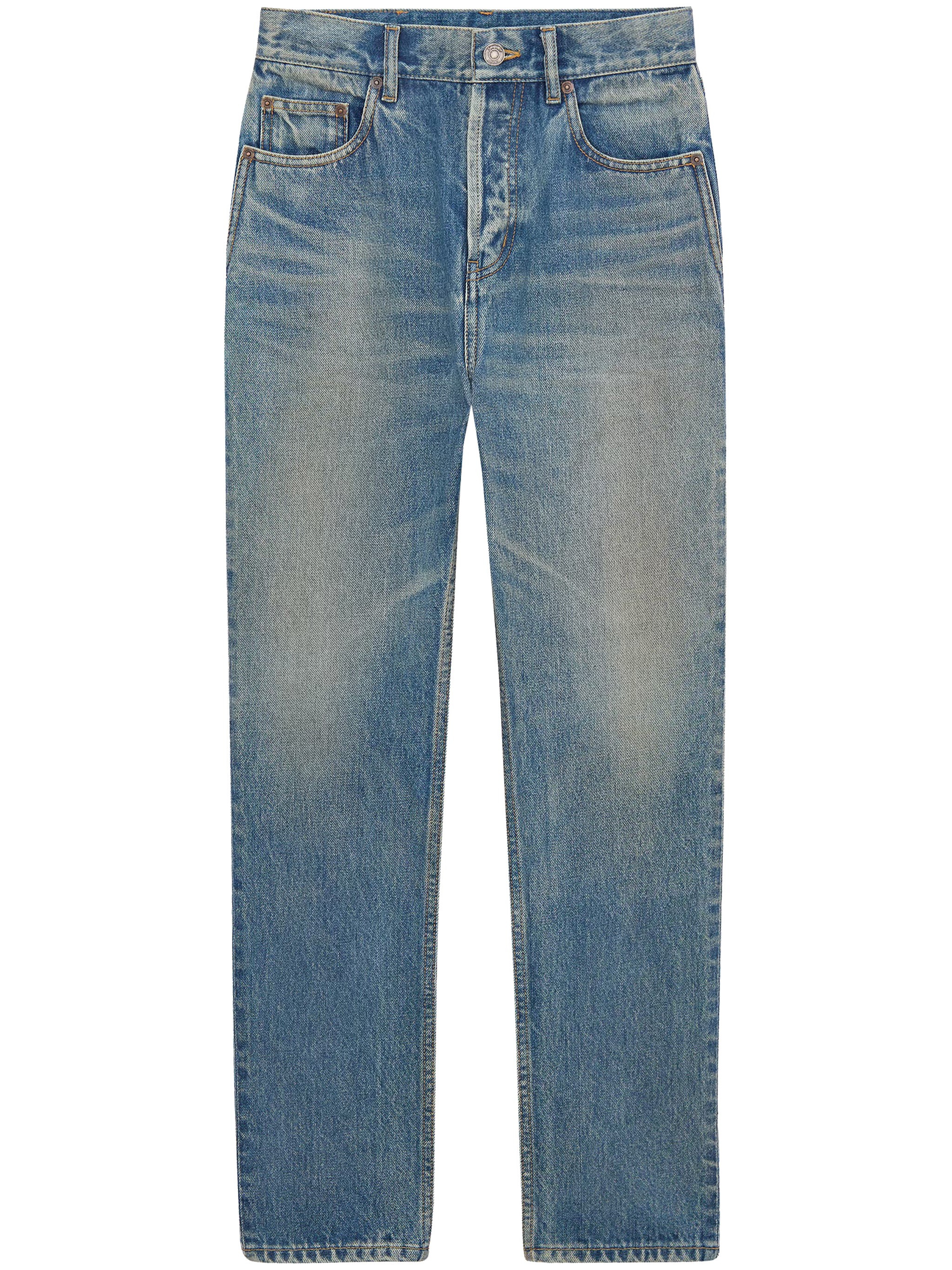 Saint Laurent Ankle 90s Slim In Blue