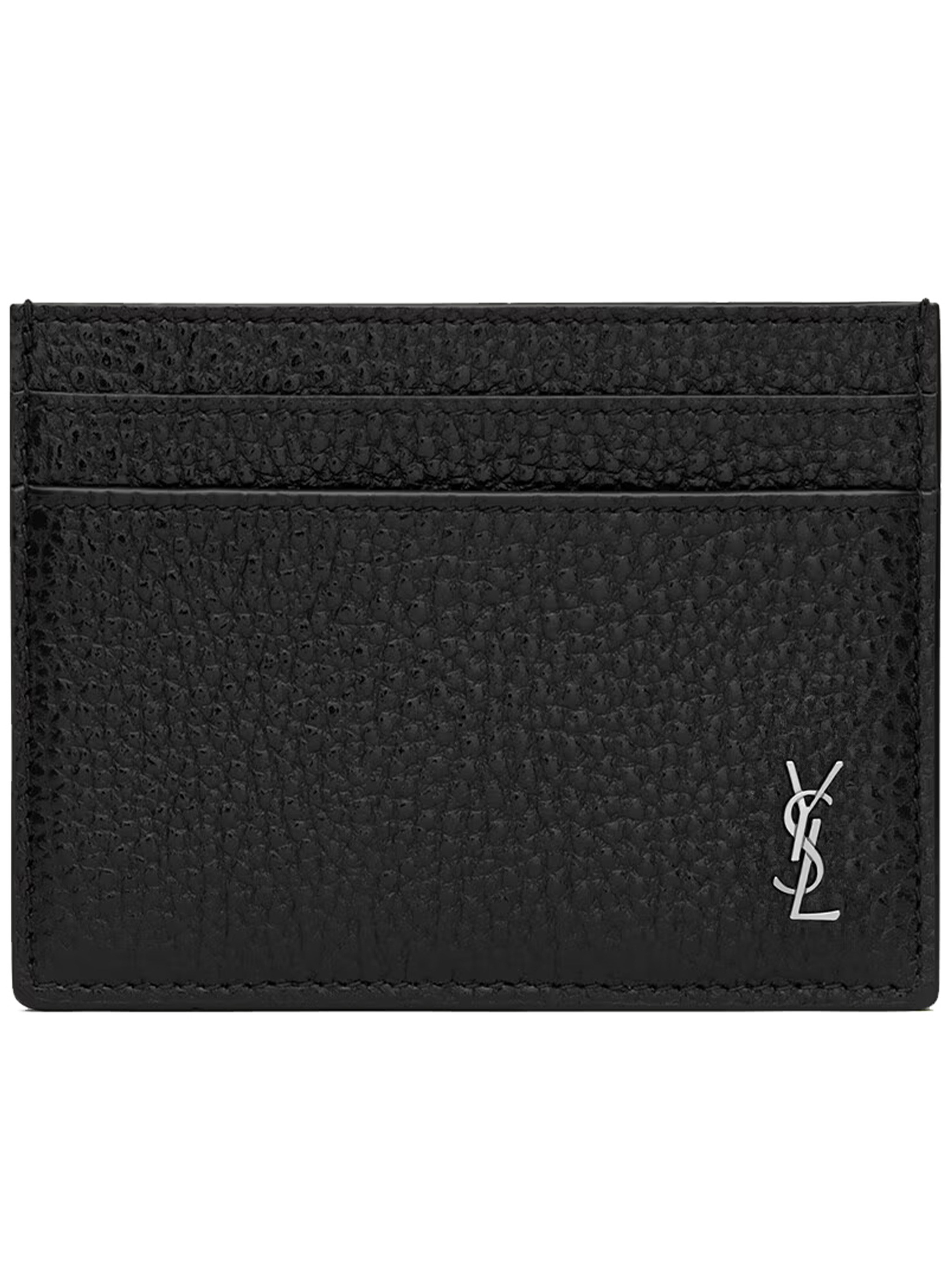 Saint Laurent Ysl Pm Wallet In Black
